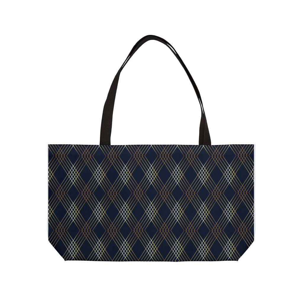 Plaid Diamond Weekender Bag Weekender Tote Bag Oversized Bag Lined Beach Tote Lake Trip Bag Travel Great Vacation Spring Break Bag