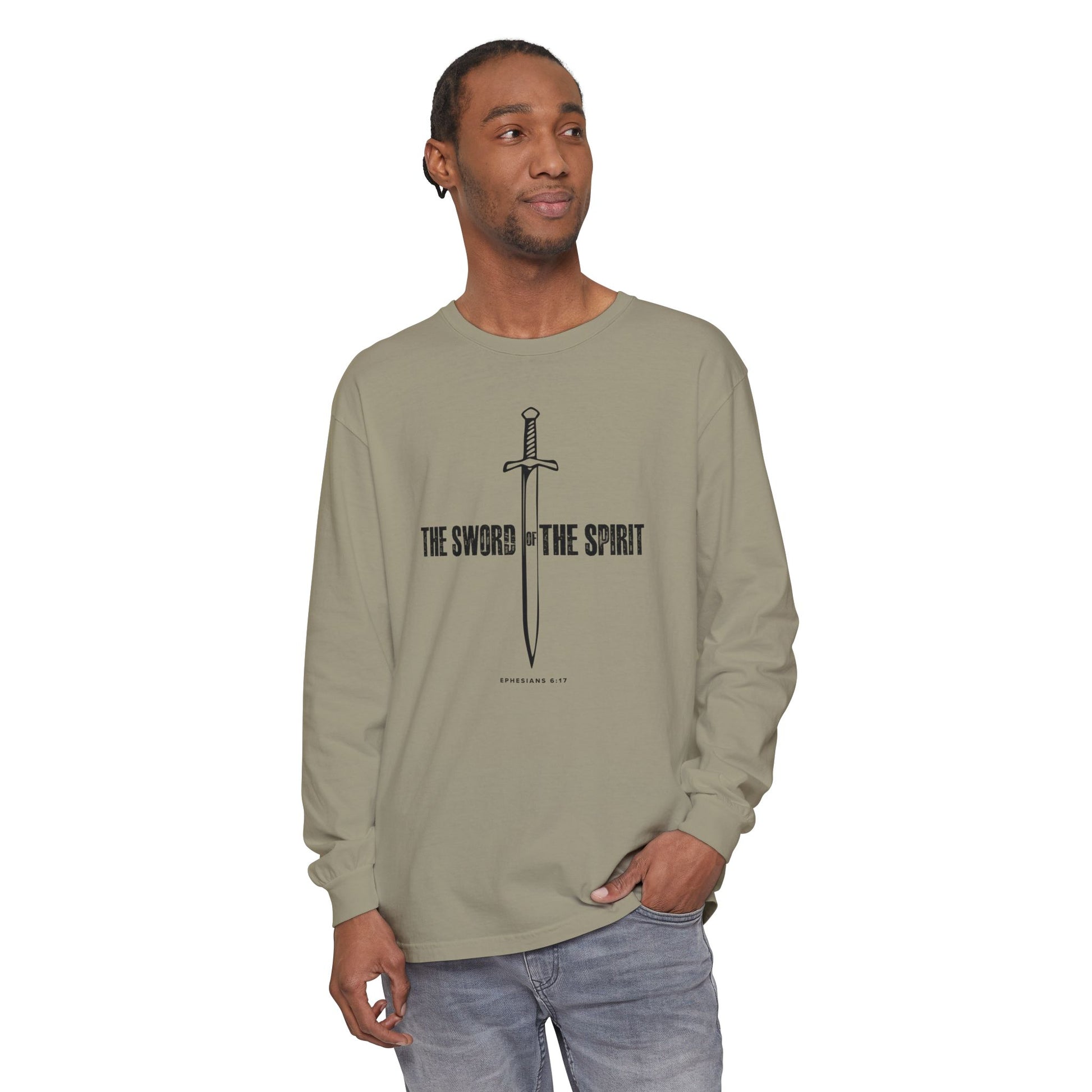 Christian Long Sleeve TShirt For Christian Mom Dad  For Christian Men Christian Shirt, Bible Verse T-Shirt, Religious Outfit, Retro Faith T Shirt, Christian Cross Graphic Tees, Jesus Shirt, Religious Gift Shirt Long Sleeve Tee Apparel Bible Verse Ephesian