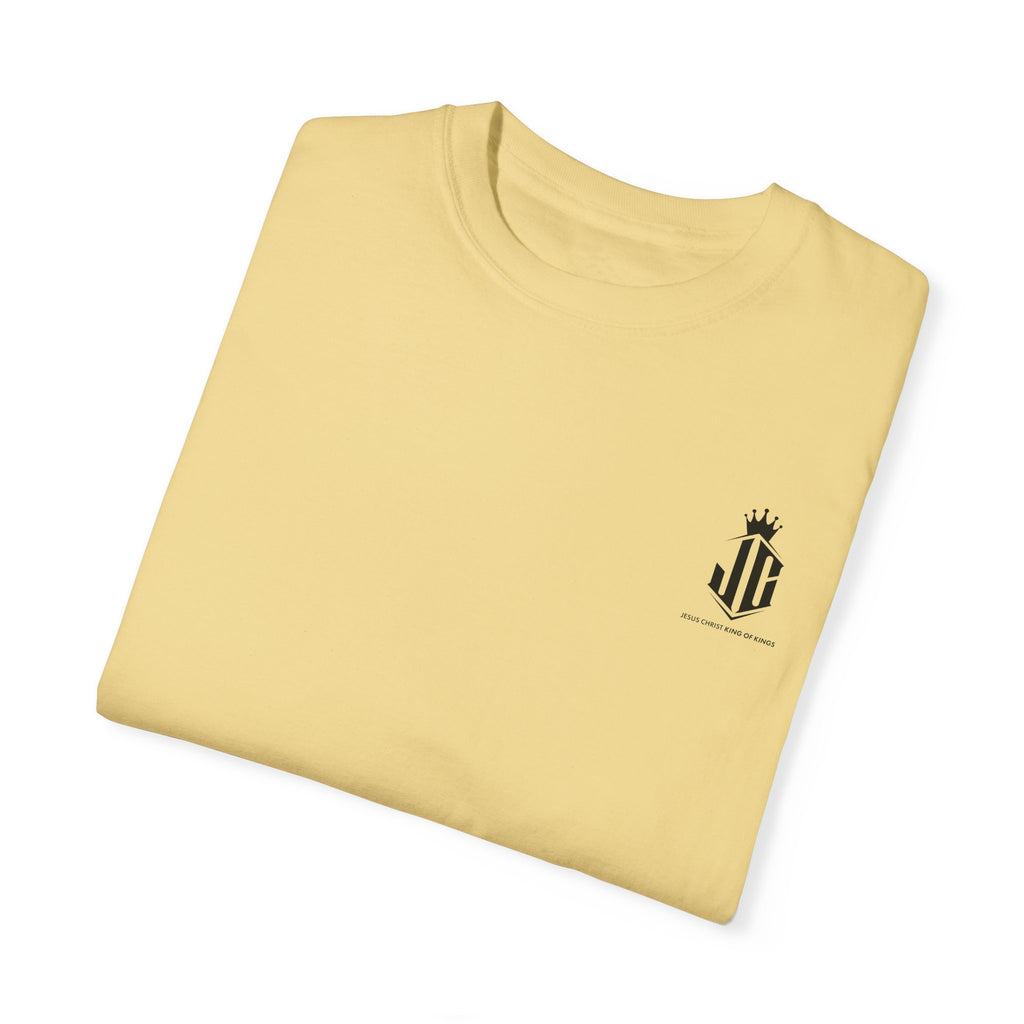 Unisex Garment-Dyed T-Shirt - Jesus Christ King of Kings Design Jesus Christ King of Kings T-Shirt | Faith-Based Unisex Apparel