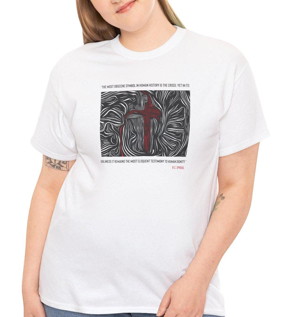 Inspirational T-Shirt For Christian Men Women Mom Dad Gift Bible Verse The Cross Quote For Apparel Shirt