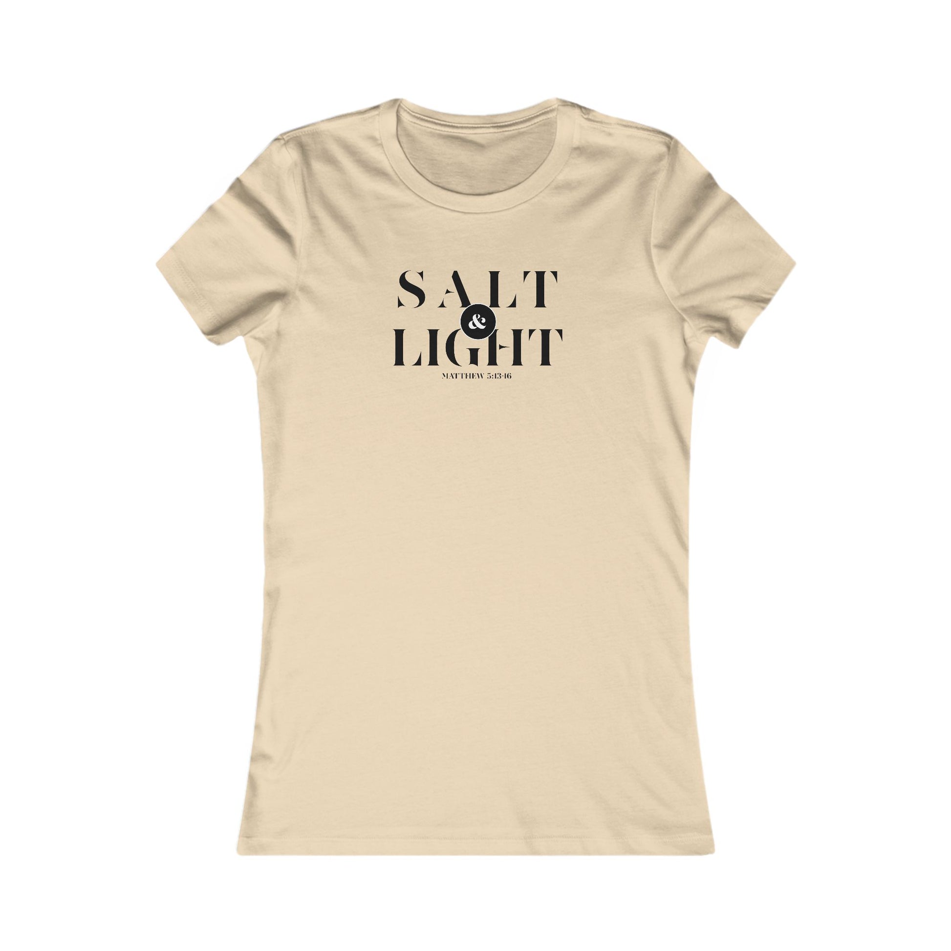 Salt & Light Christian Apparel Women's Favorite Tee Inspirational Graphic T-Shirt for Daily Wear Gift for a Friend