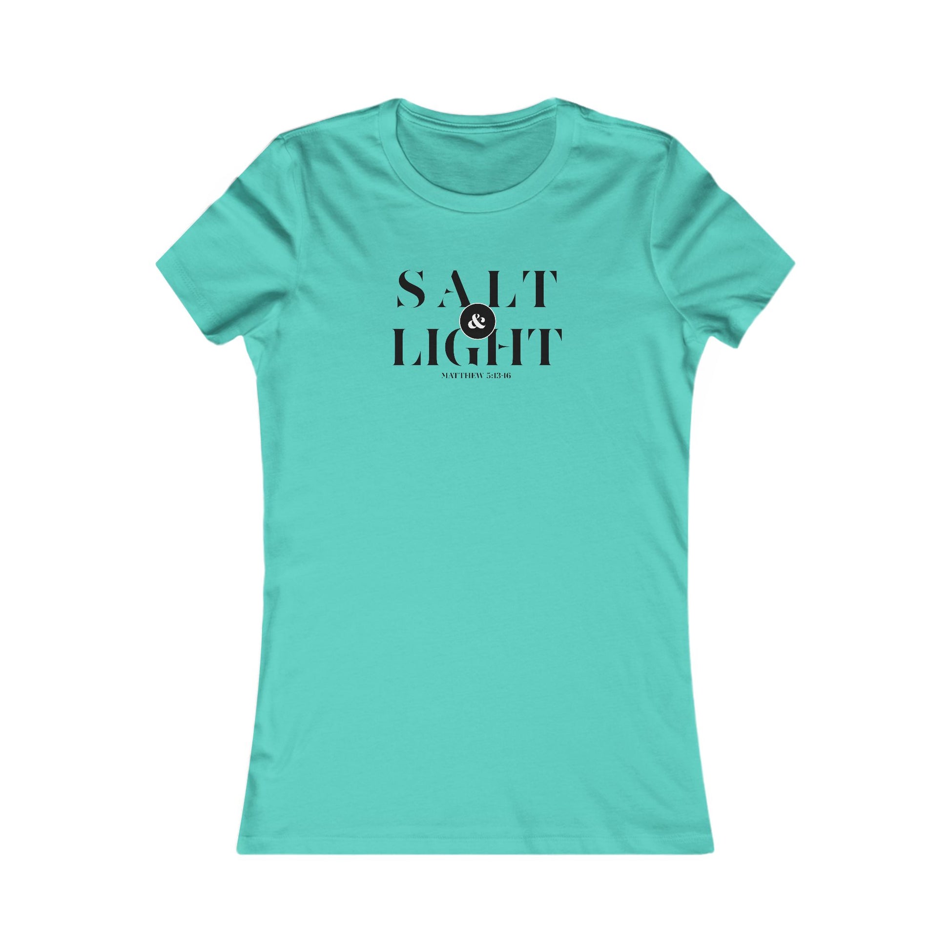 Salt & Light Christian Apparel Women's Favorite Tee Inspirational Graphic T-Shirt for Daily Wear Gift for a Friend