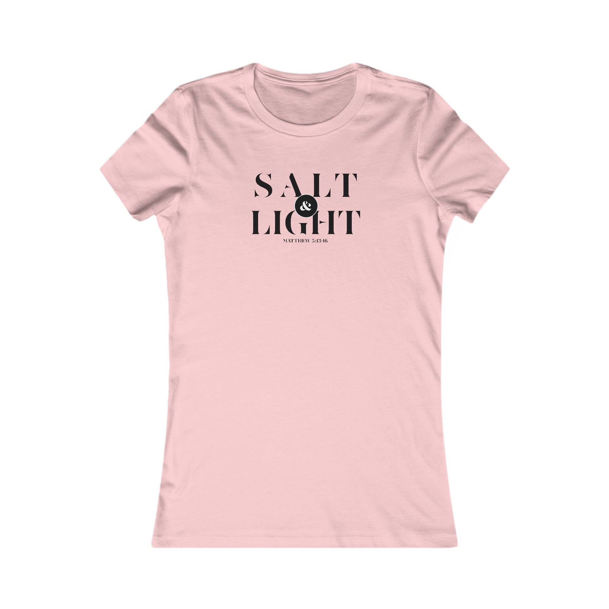 Salt & Light Christian Apparel Women's Favorite Tee Inspirational Graphic T-Shirt for Daily Wear Gift for a Friend