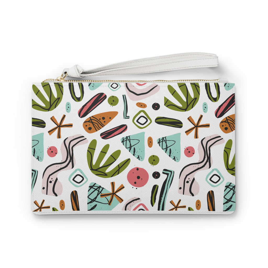 Colorful Abstract Spring Clutch Bag | Fashion Accessory for Parties, Nights Out, Travel, Summer Events, Stylish Gift