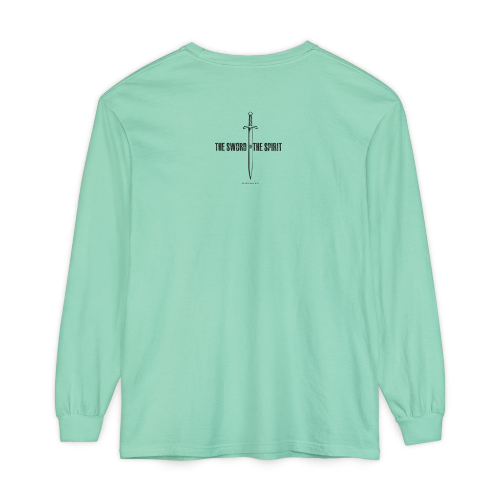 Christian Long Sleeve TShirt For Christian Mom Dad  For Christian Men Christian Shirt, Bible Verse T-Shirt, Religious Outfit, Retro Faith T Shirt, Christian Cross Graphic Tees, Jesus Shirt, Religious Gift Shirt Long Sleeve Tee Apparel Bible Verse Ephesian