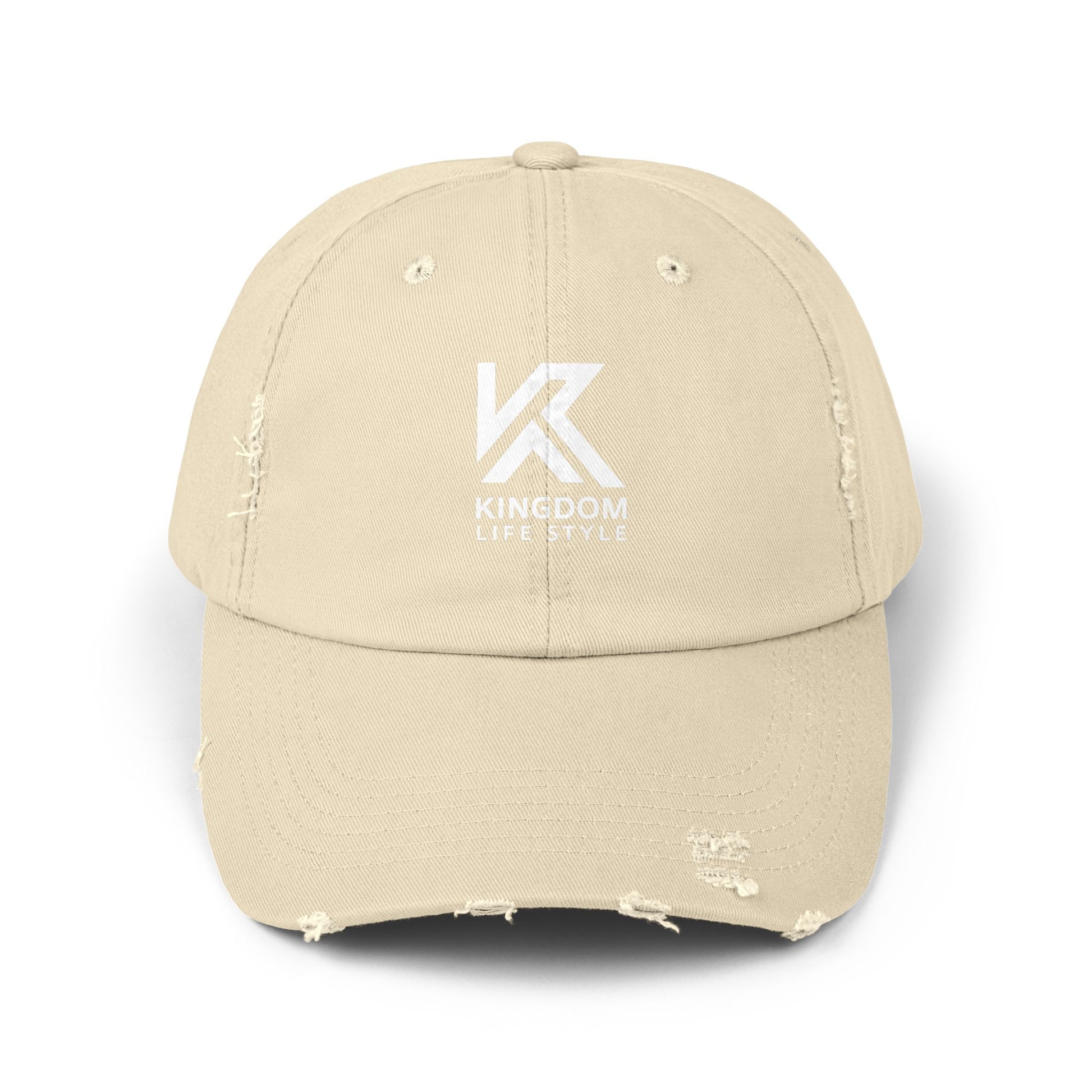Stylish Unisex Distressed Cap - Kingdom Life Style Adjustable Hat Kingdom Lifestyle Cap Fa