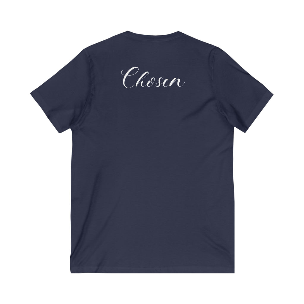Christian Soft Cotton T-Shirt For Christian Women Gift Shirt V Neck Tee For Mom Gift Apparel Tee Chosen Tee