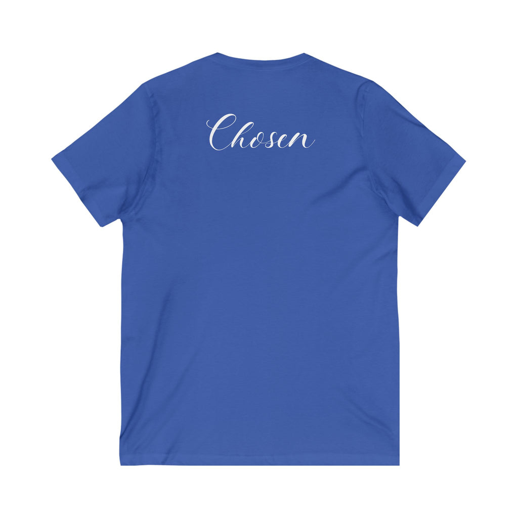 Christian Soft Cotton T-Shirt For Christian Women Gift Shirt V Neck Tee For Mom Gift Apparel Tee Chosen Tee