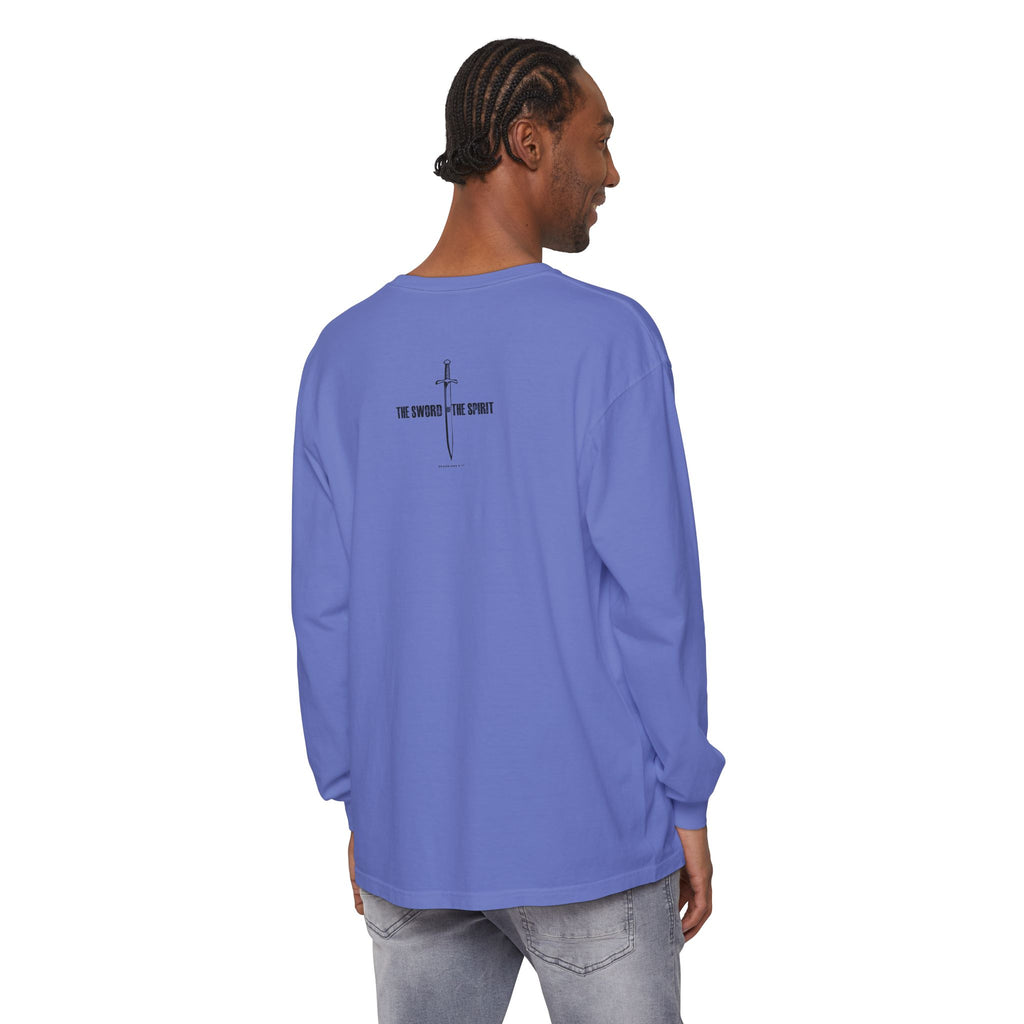 Christian Long Sleeve TShirt For Christian Mom Dad  For Christian Men Christian Shirt, Bible Verse T-Shirt, Religious Outfit, Retro Faith T Shirt, Christian Cross Graphic Tees, Jesus Shirt, Religious Gift Shirt Long Sleeve Tee Apparel Bible Verse Ephesian