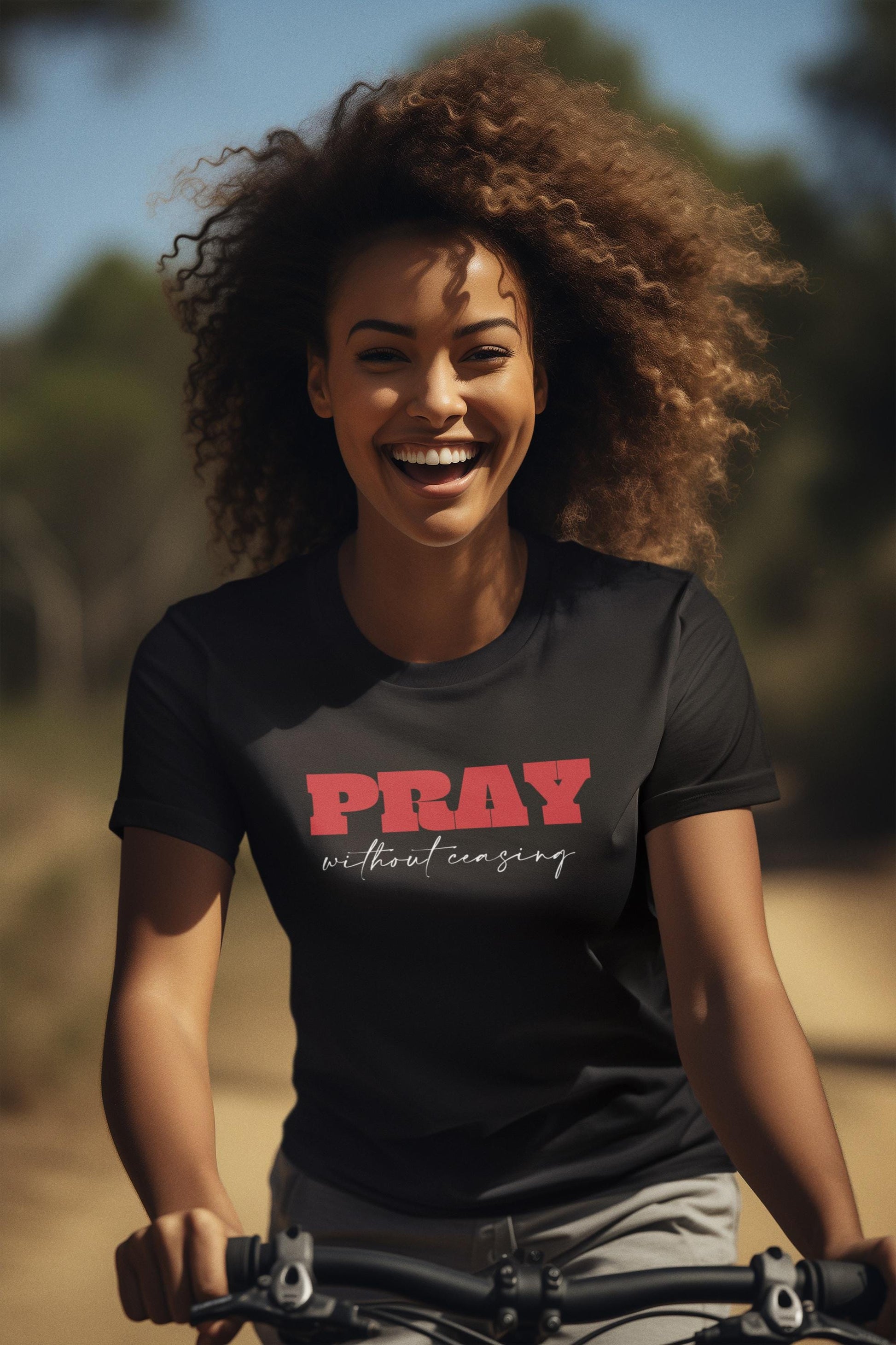 Pray Without Ceasing T Shirt Christian Gift For Mom Dad Faith Tee For Christian Religious Shirt Apparel God Shirt Jesus Tee