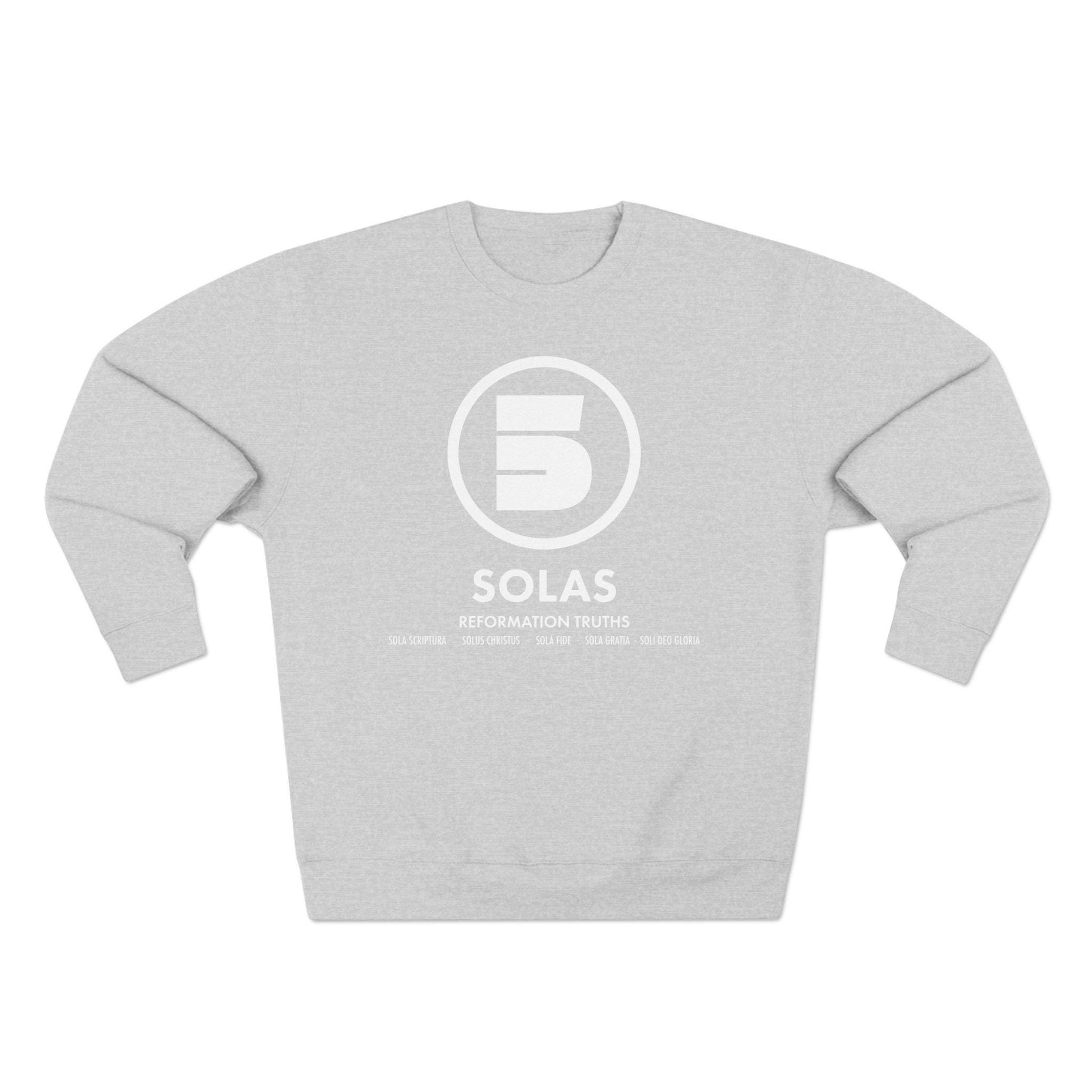 Sweatshirt Modern Design For Christian Men Women Crewneck Sweatshirt Clothing Design Apparel For Gift Men Women Five Solas Graphic