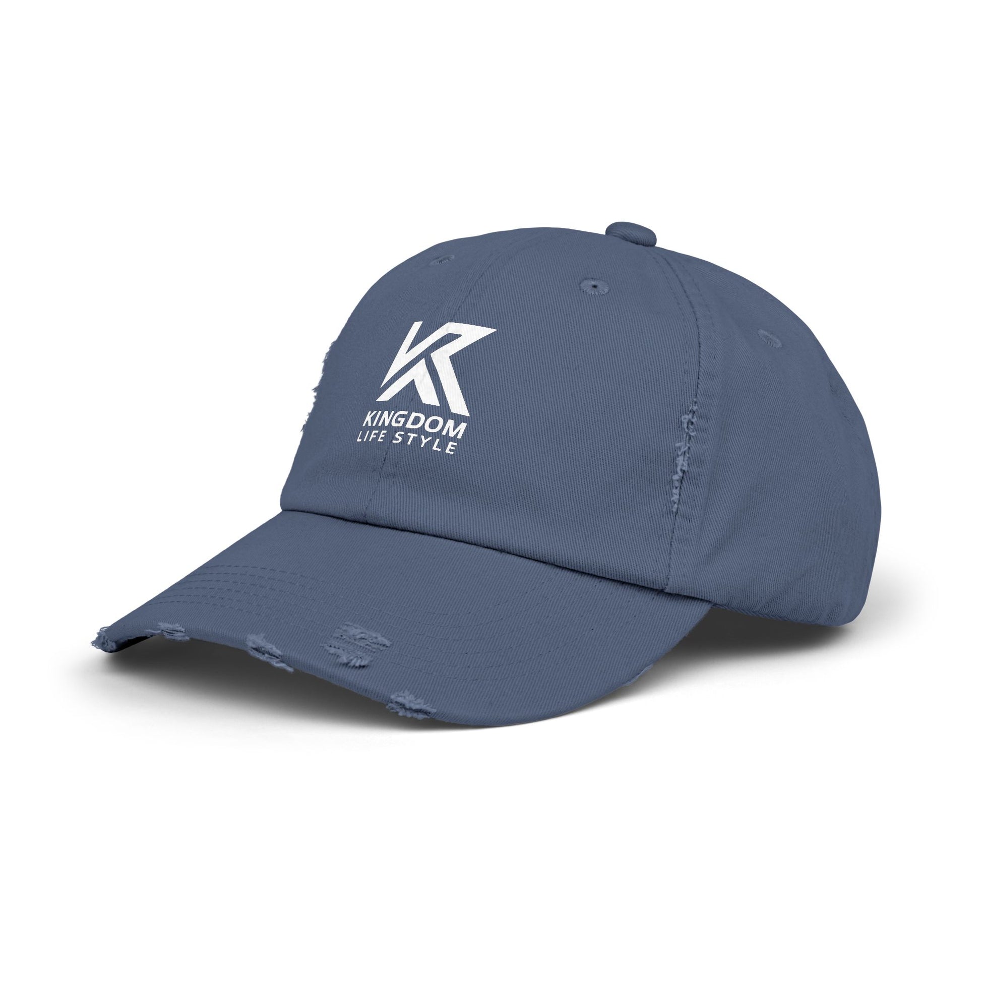 Stylish Unisex Distressed Cap - Kingdom Life Style Adjustable Hat Kingdom Lifestyle Cap Fa