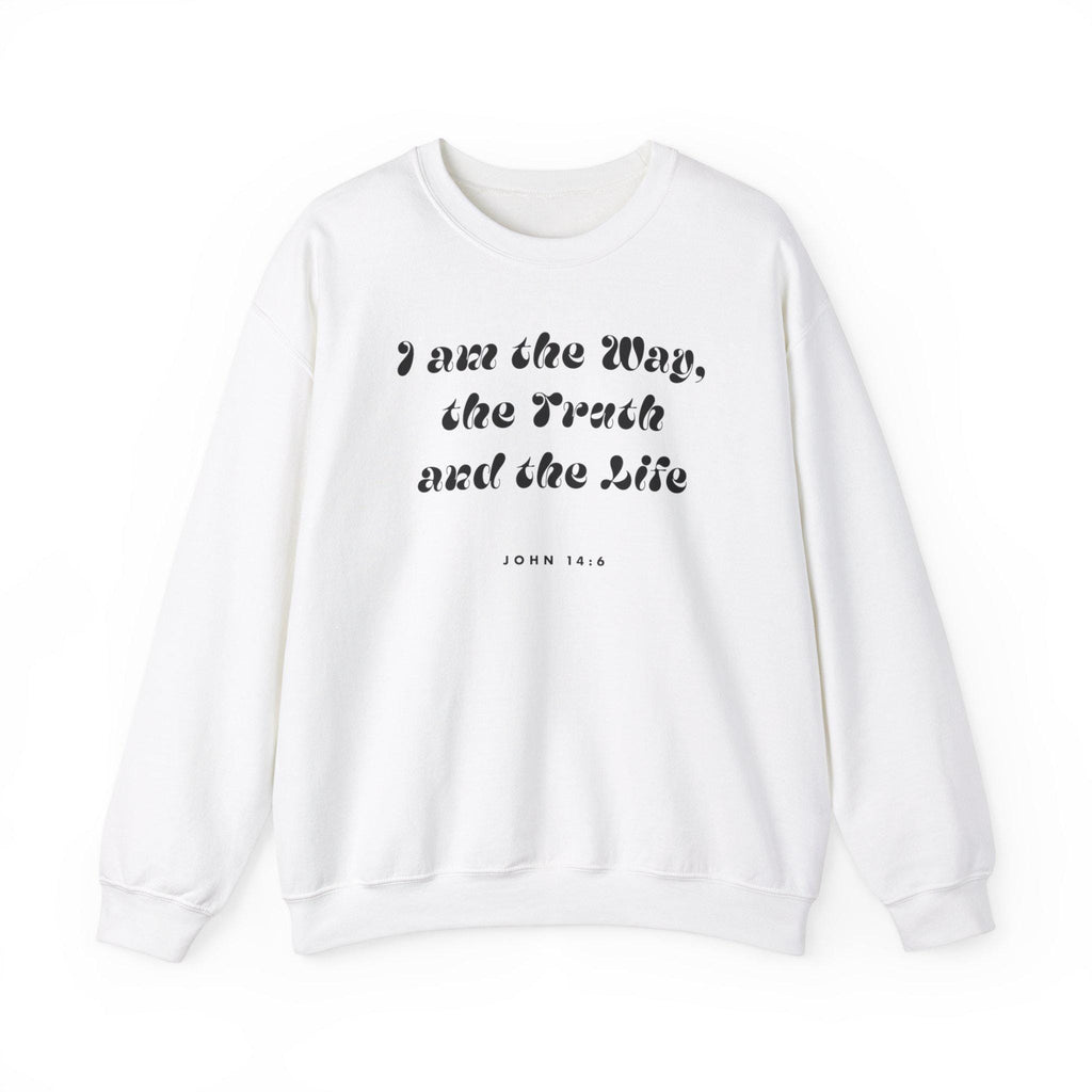 Unisex Sweatshirt Crewneck For Christian Men Women Gift Fashion The Way Bible Verse Shirt Scripture-based fashion Gift For Men women