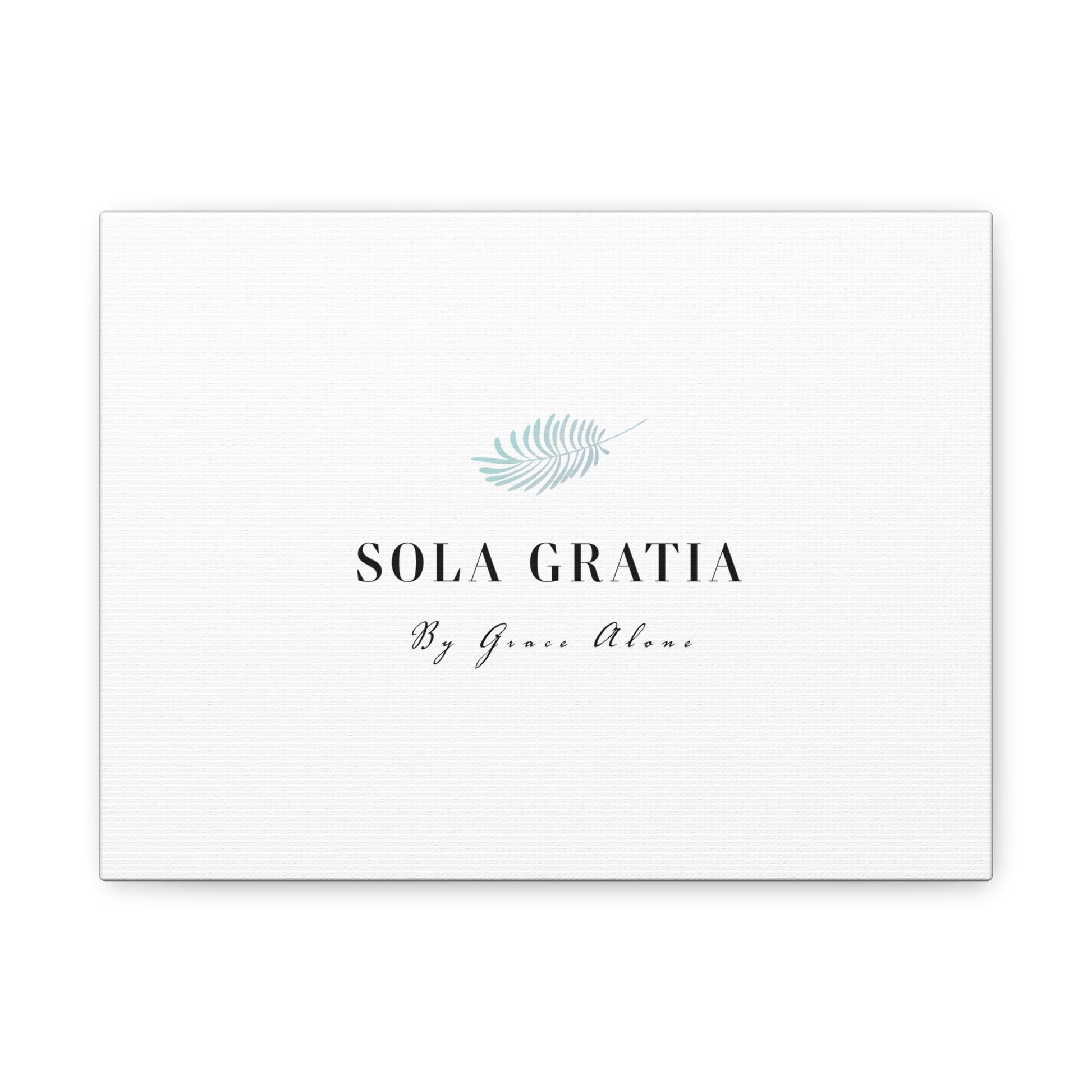 Artwork Canvas Wall Art Home & Living Matte Canvas Stretched Christian Gift Home Decor Sola Gratia Verse