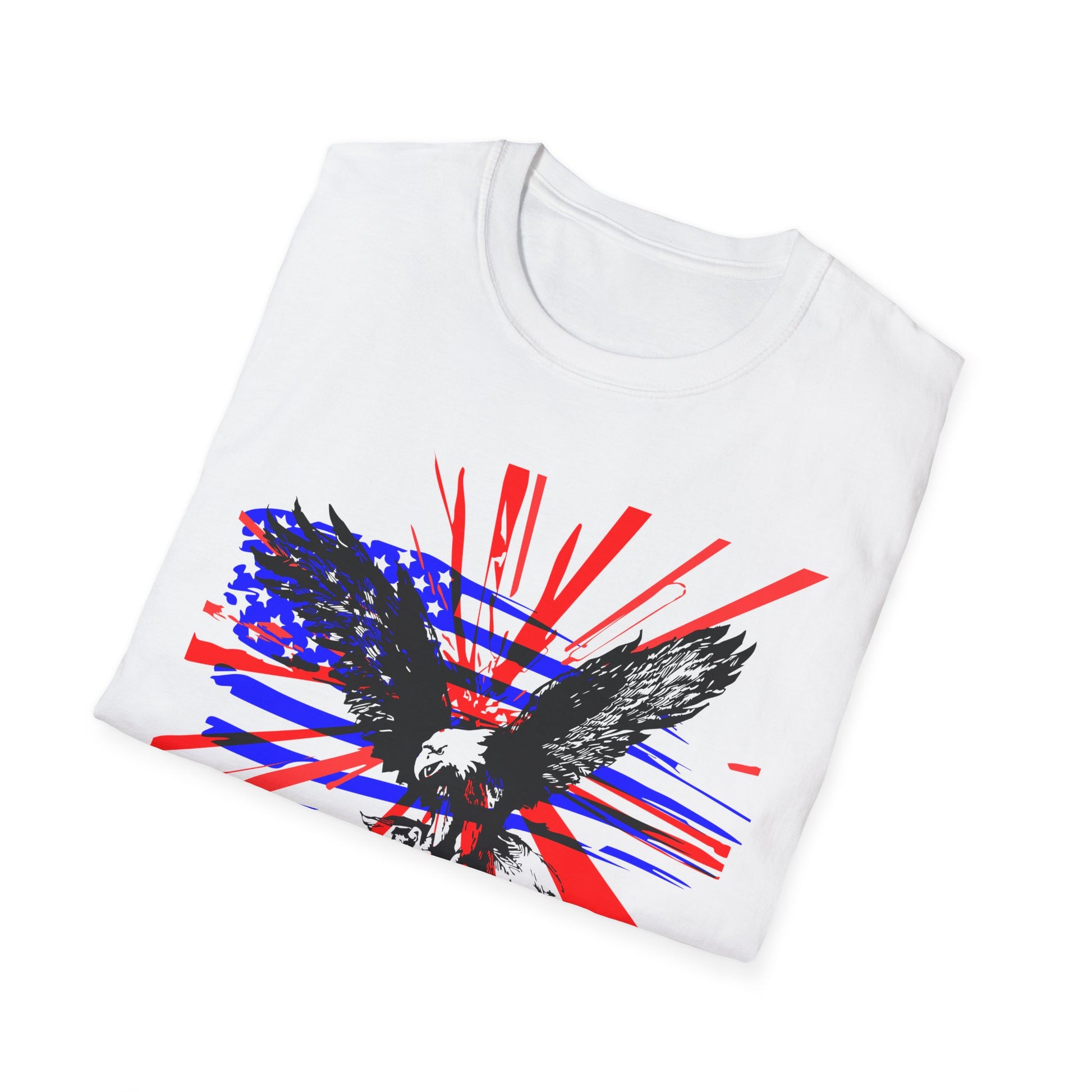 Eagle Shirt American Flag T-Shirt Bald Eagle Tee Stars and Stripes Patriotic Shirt July 4th Independence Day For Women men Short Sleeve Tee