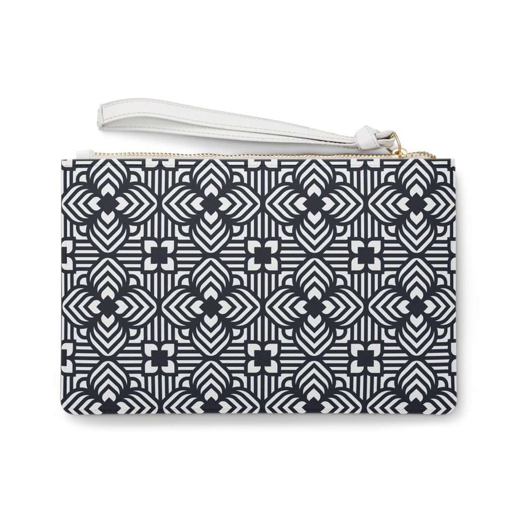 Black White Clutch Bag Gift For Her Cosmetic Bag.Designer Bag For Gift For Her Clutch Bag Gift For Birthday Coin Purse Best Friend Gift