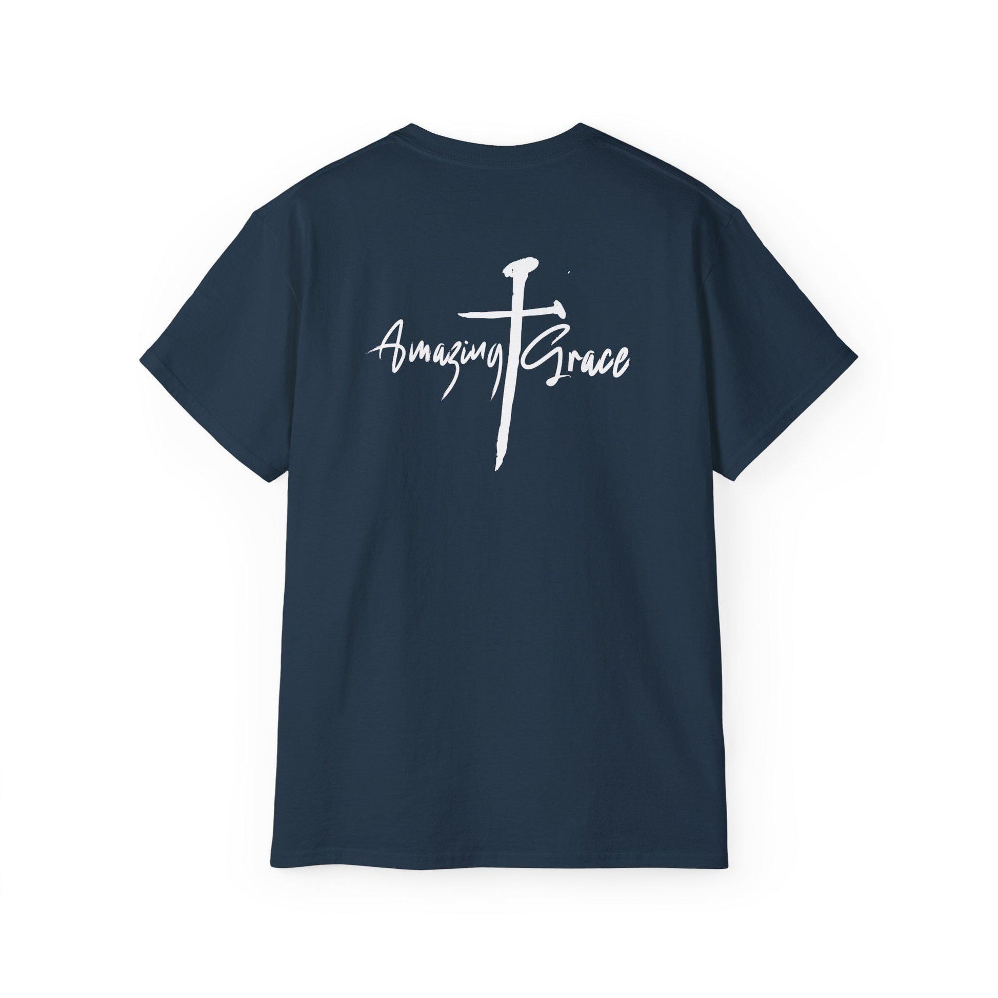 Christian Tshirt Christian Men Women Gift Cotton Tee Apparel T-Shirt Amazing Grace Tee