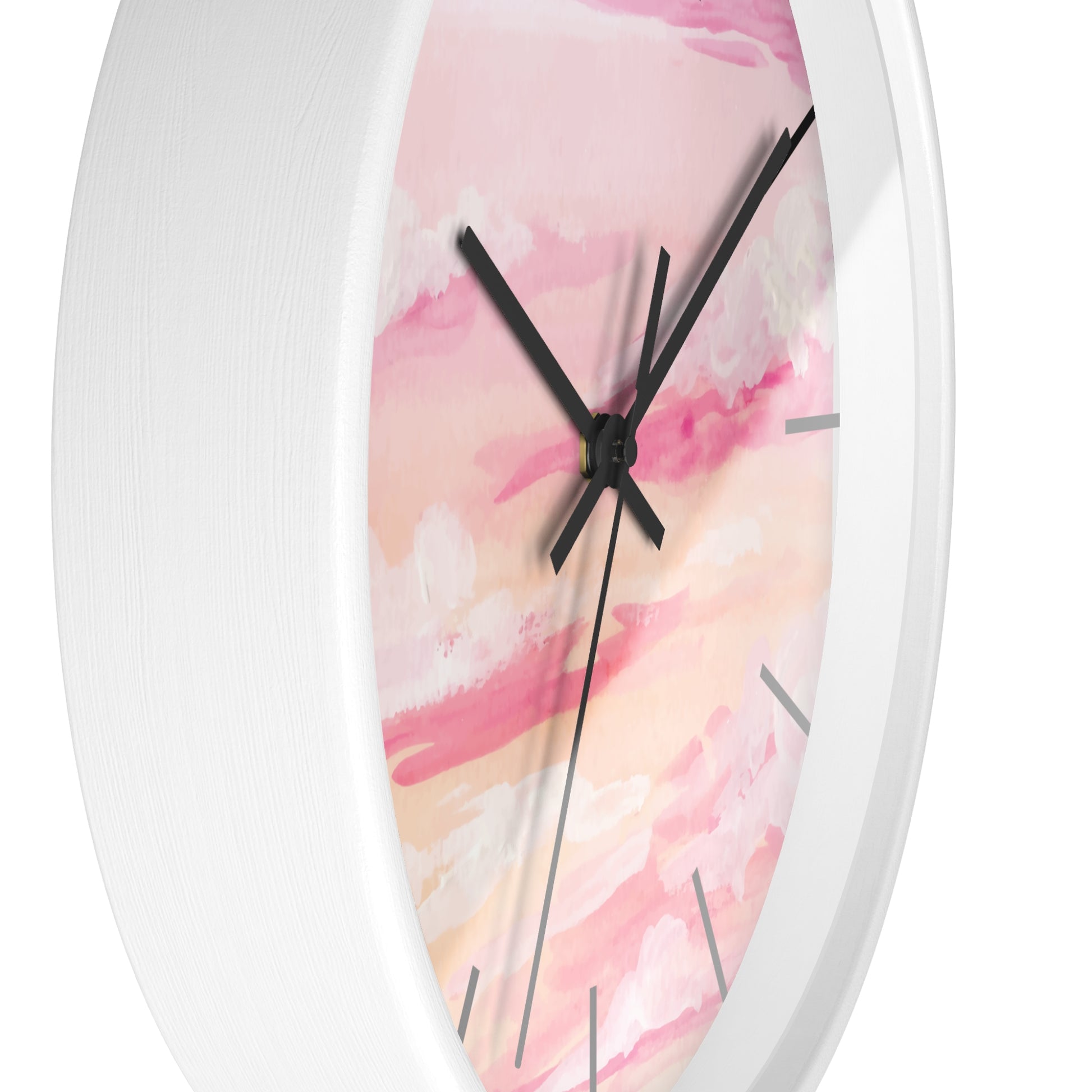 Pastel Sunset Wall Clock - Serene Home Decor for Relaxed Living