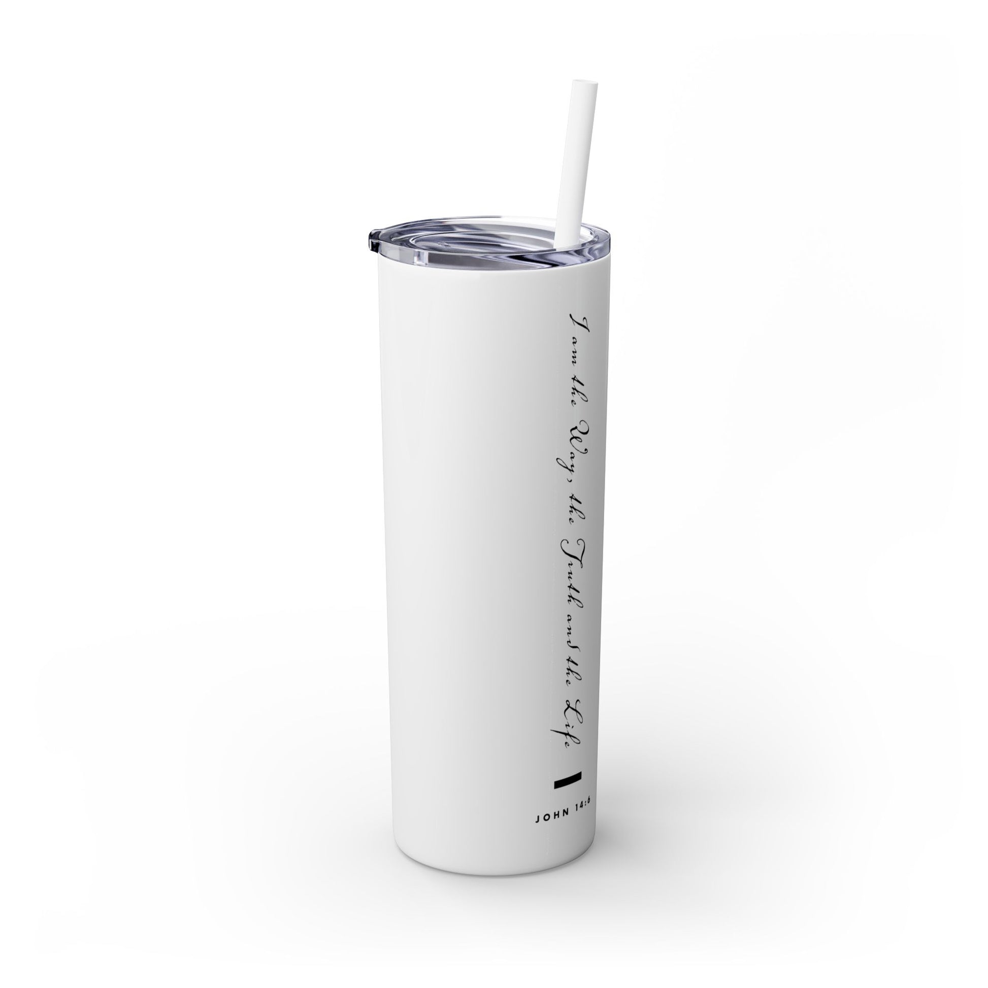 Skinny Tumbler For Gift The Way Truth and Life Shirt Bible Verse Tumbler For Drinks Gift Ware Home Decor Kitchen drink Bottle Glass