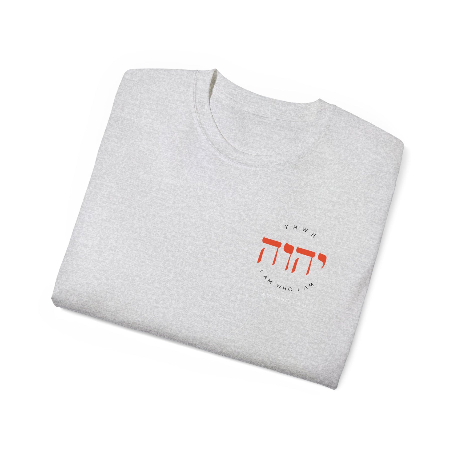T-Shirt For Men Women For Christian Fashion Apparel Gift Hebrew Graphic  I am Who I Am Shirt