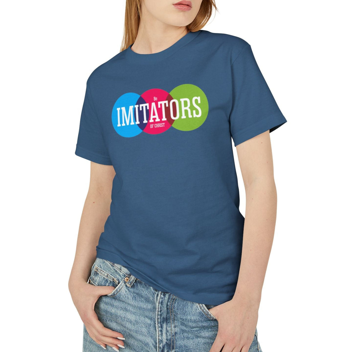 T-Shirt For Christian Men Women Gift For Mom Dad Bible Verse Be Immitators of God Graphic Shirt For Christian Men Women Tee