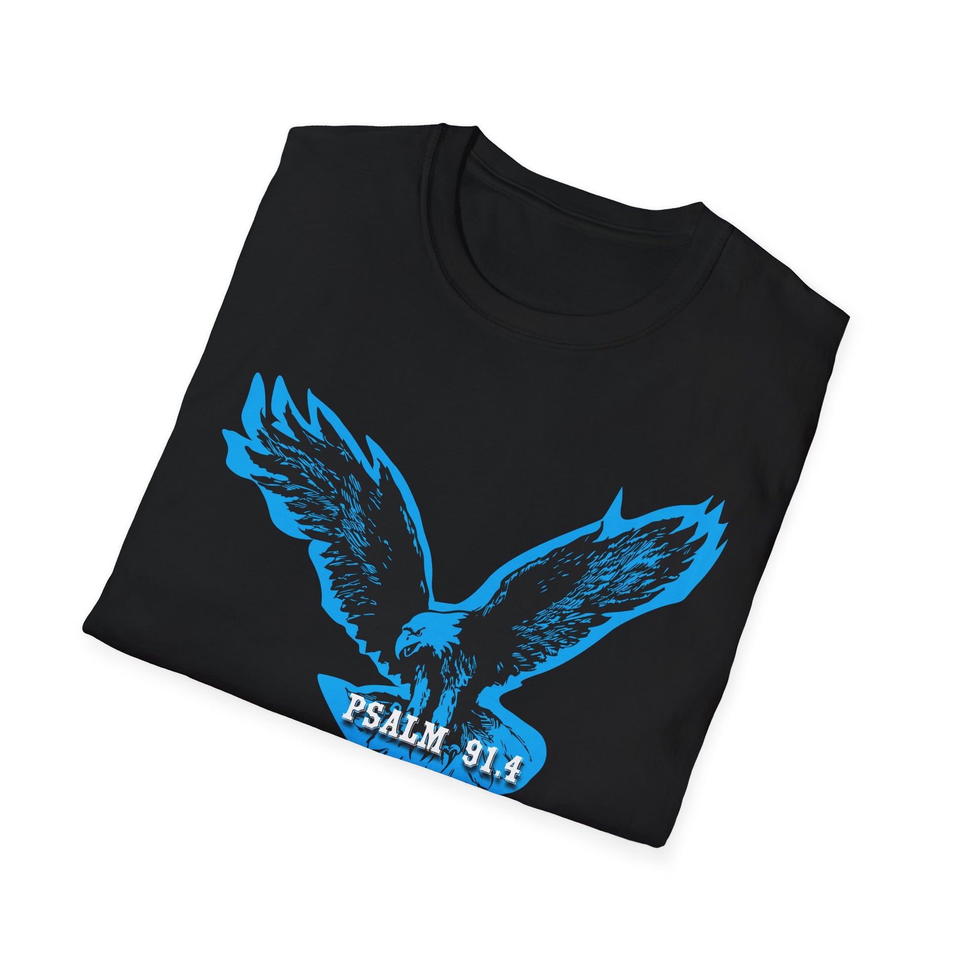 Eagle Tshirt For Men Women Bible Verse Shirt Gift For Mom Dad Softstyle T-Shirt Bible Verse Psalm 91 Tee
