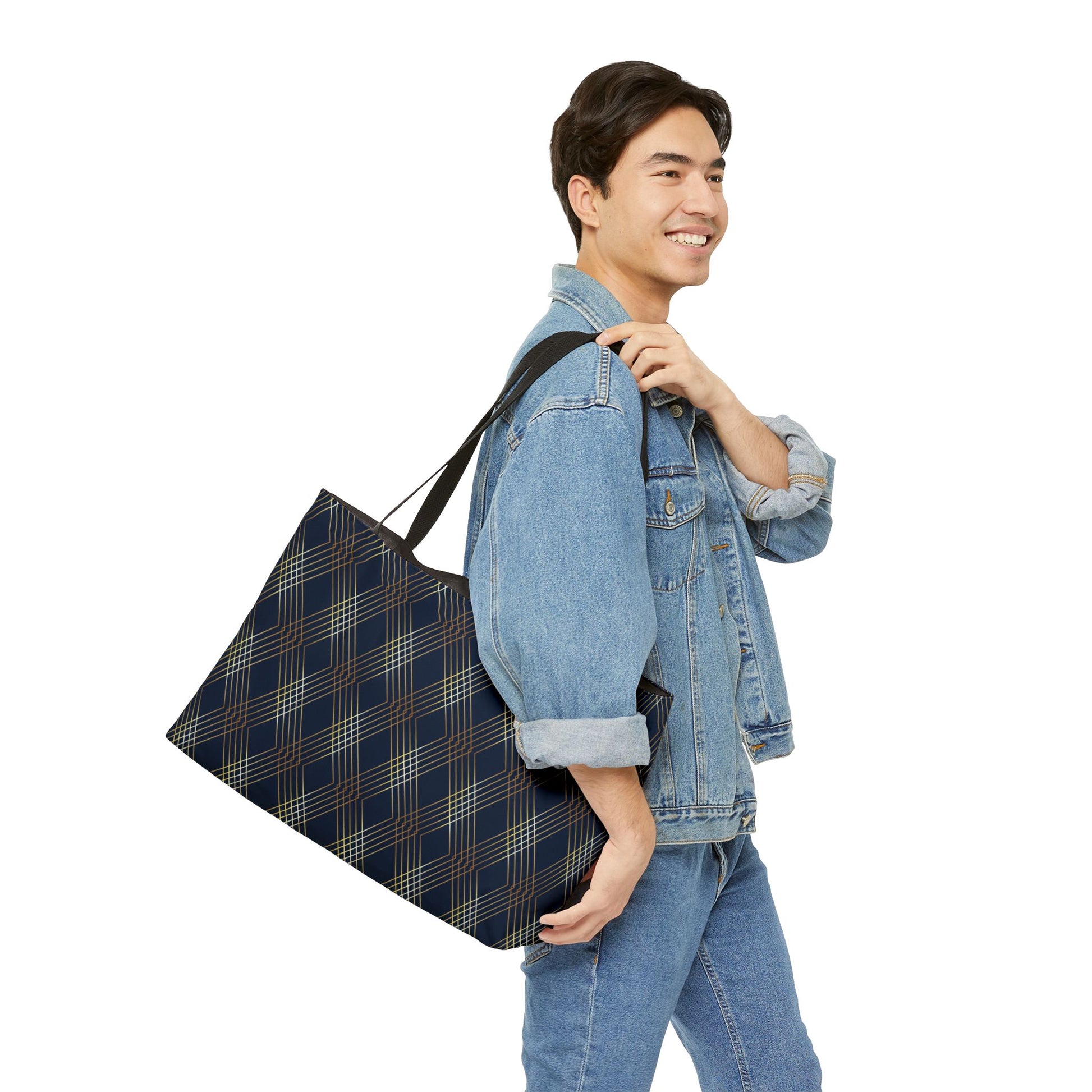 Plaid Diamond Weekender Bag Weekender Tote Bag Oversized Bag Lined Beach Tote Lake Trip Bag Travel Great Vacation Spring Break Bag