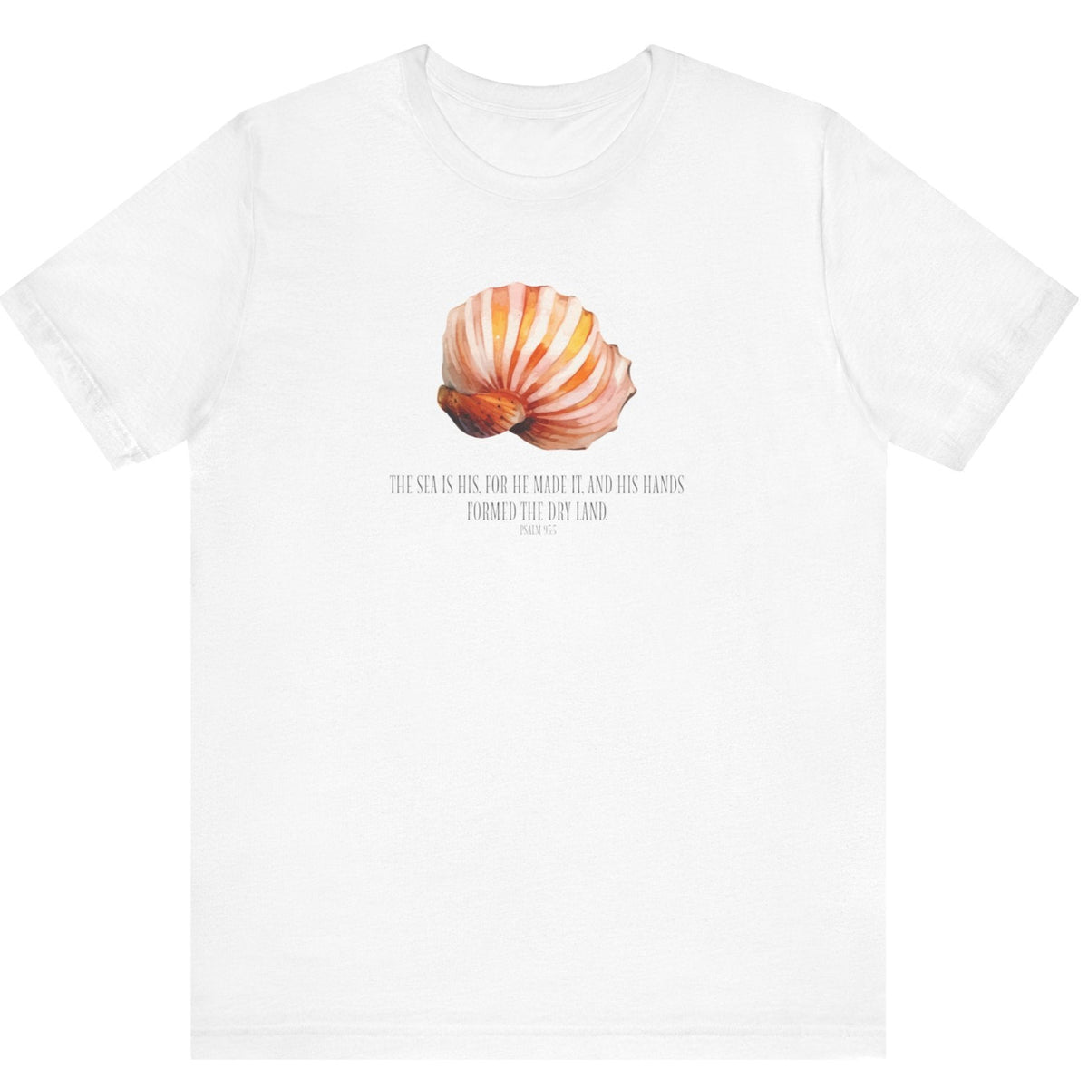 Seashell Inspiration Unisex Jersey Tee - Coastal Vibes, Beach T-Shirt, Nature Lover Gift, Casual Wear, Summer Essentials