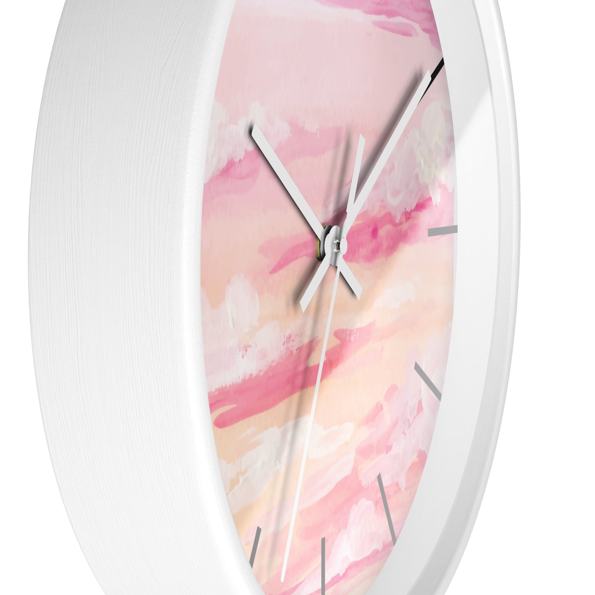 Pastel Sunset Wall Clock - Serene Home Decor for Relaxed Living