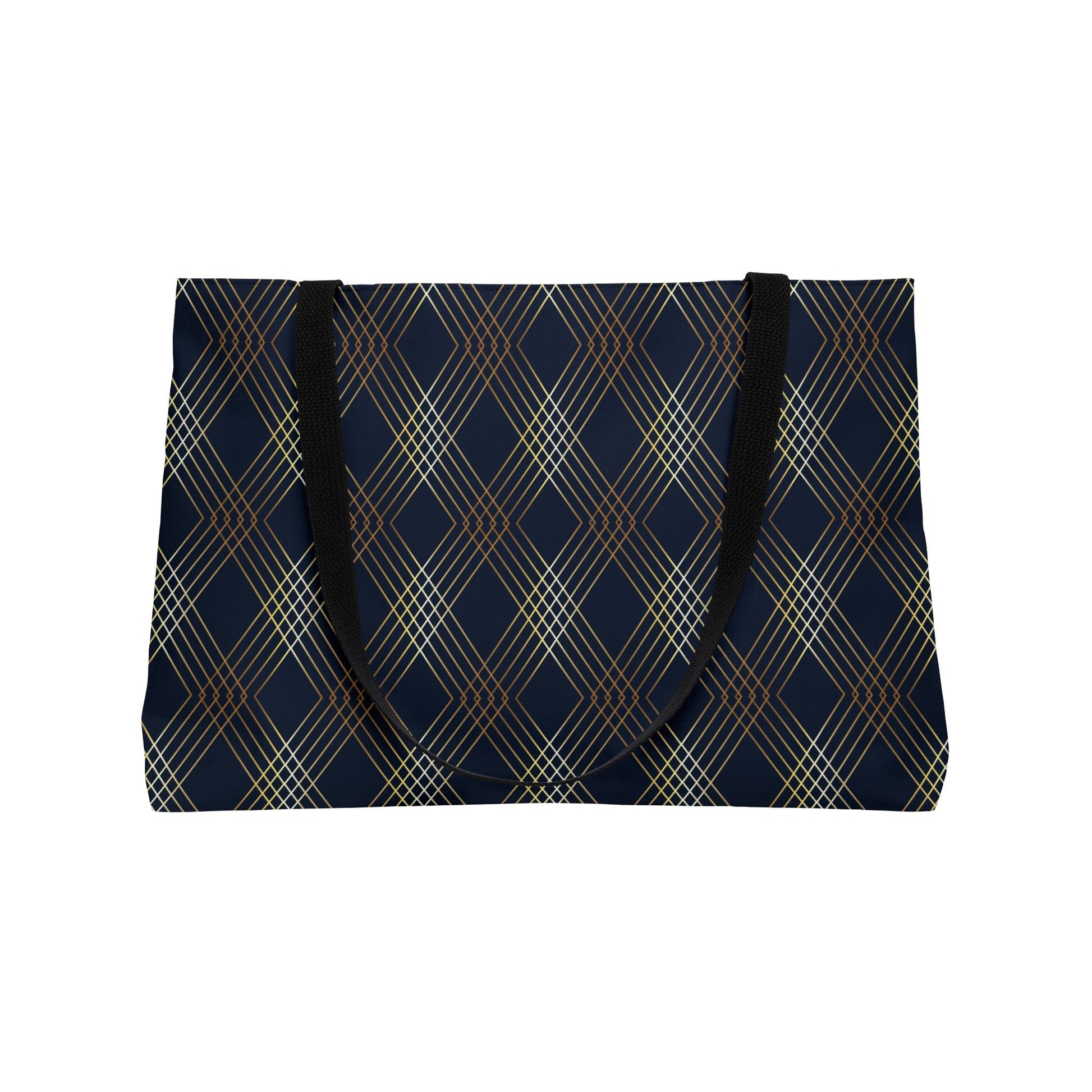 Plaid Diamond Weekender Bag Weekender Tote Bag Oversized Bag Lined Beach Tote Lake Trip Bag Travel Great Vacation Spring Break Bag