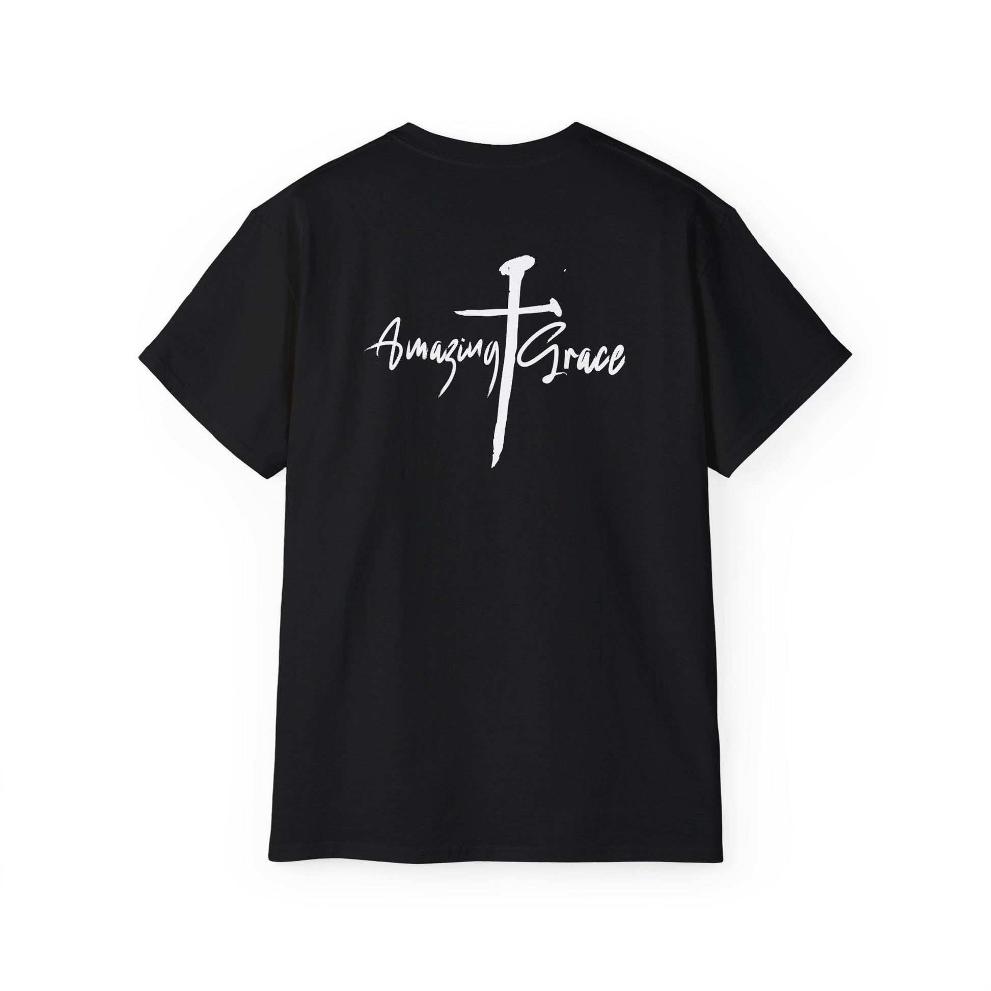 Christian Tshirt Christian Men Women Gift Cotton Tee Apparel T-Shirt Amazing Grace Tee