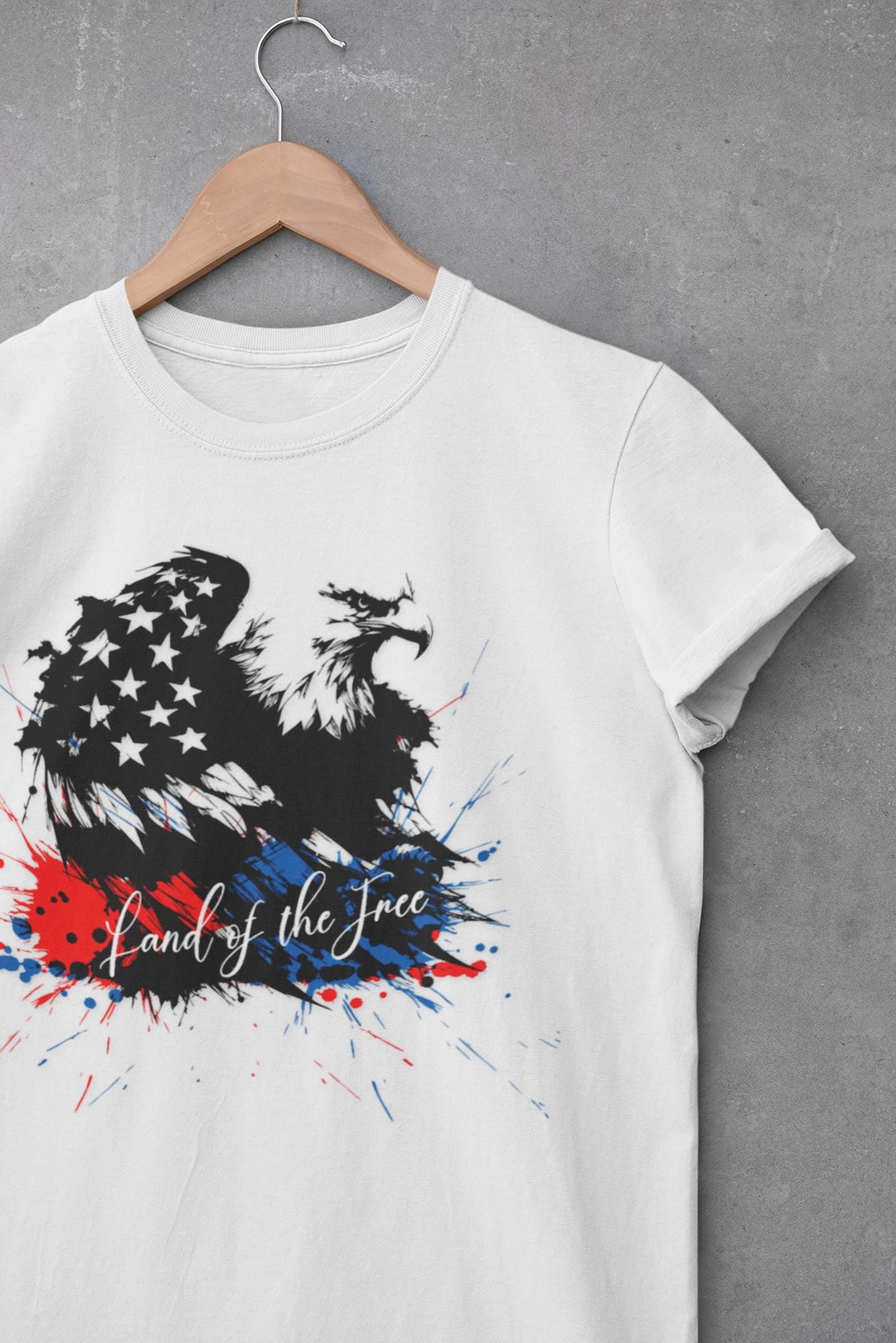 Freedom T-Shirt For Men Women Tee For 4th of July Shirt USA Shirt USA Tee Eagle Tshirt For July 4th Shirt For Independence Day Shirt - A Kingdom Lifestyle