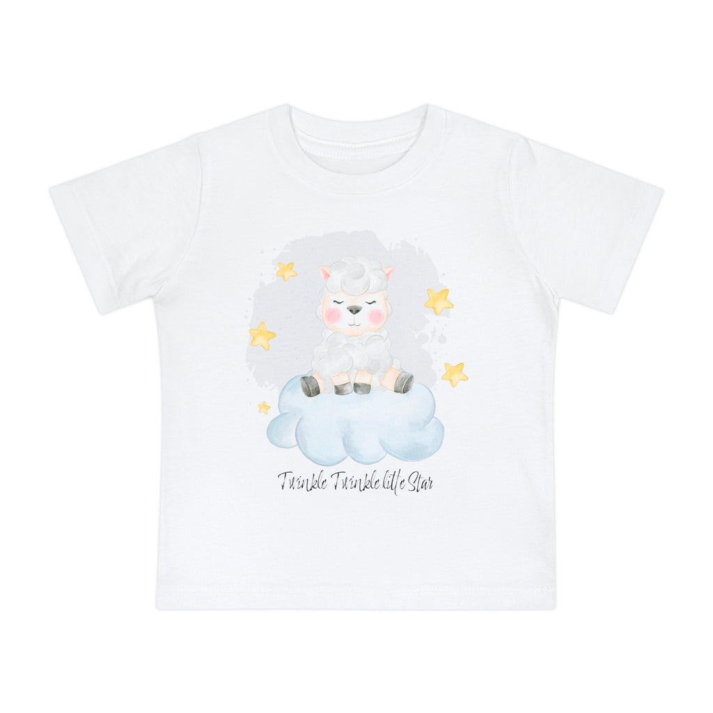 Cute Baby Short Sleeve T-Shirt  'Twinkle Twinkle Little Star' Design Tshirt Baby Gift or Shower