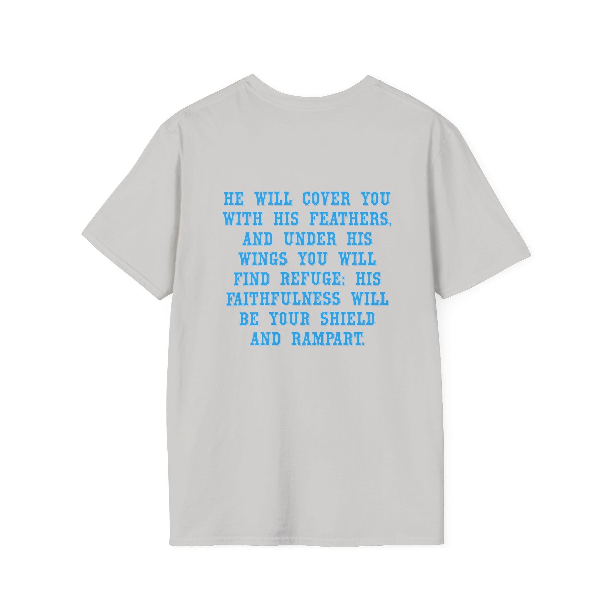 Eagle Tshirt For Men Women Bible Verse Shirt Gift For Mom Dad Softstyle T-Shirt Bible Verse Psalm 91 Tee