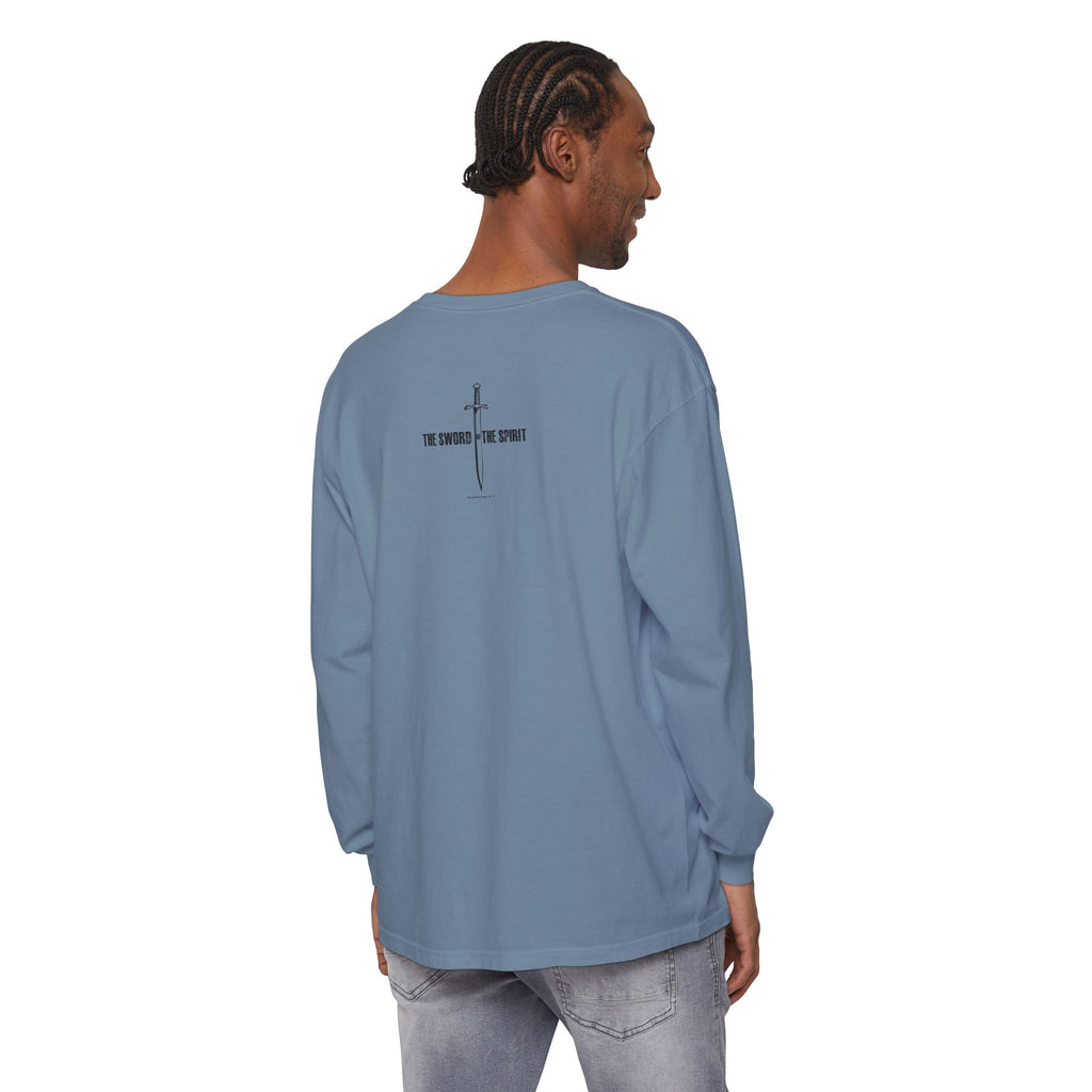 Christian Long Sleeve TShirt For Christian Mom Dad  For Christian Men Christian Shirt, Bible Verse T-Shirt, Religious Outfit, Retro Faith T Shirt, Christian Cross Graphic Tees, Jesus Shirt, Religious Gift Shirt Long Sleeve Tee Apparel Bible Verse Ephesian