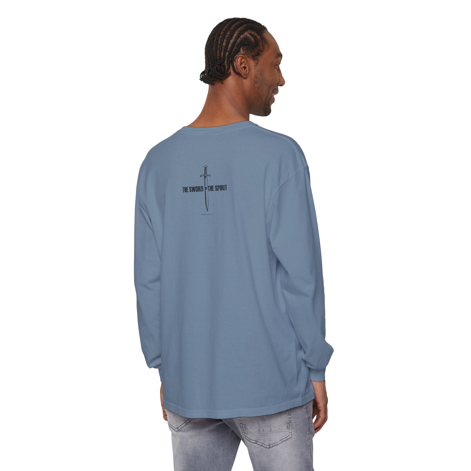 Christian Long Sleeve TShirt For Christian Mom Dad  For Christian Men Christian Shirt, Bible Verse T-Shirt, Religious Outfit, Retro Faith T Shirt, Christian Cross Graphic Tees, Jesus Shirt, Religious Gift Shirt Long Sleeve Tee Apparel Bible Verse Ephesian
