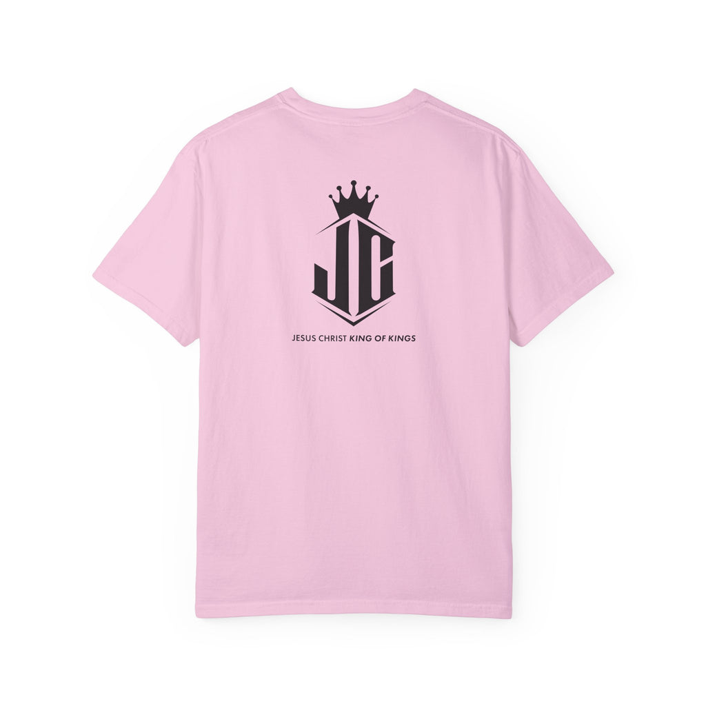 Unisex Garment-Dyed T-Shirt - Jesus Christ King of Kings Design Jesus Christ King of Kings T-Shirt | Faith-Based Unisex Apparel