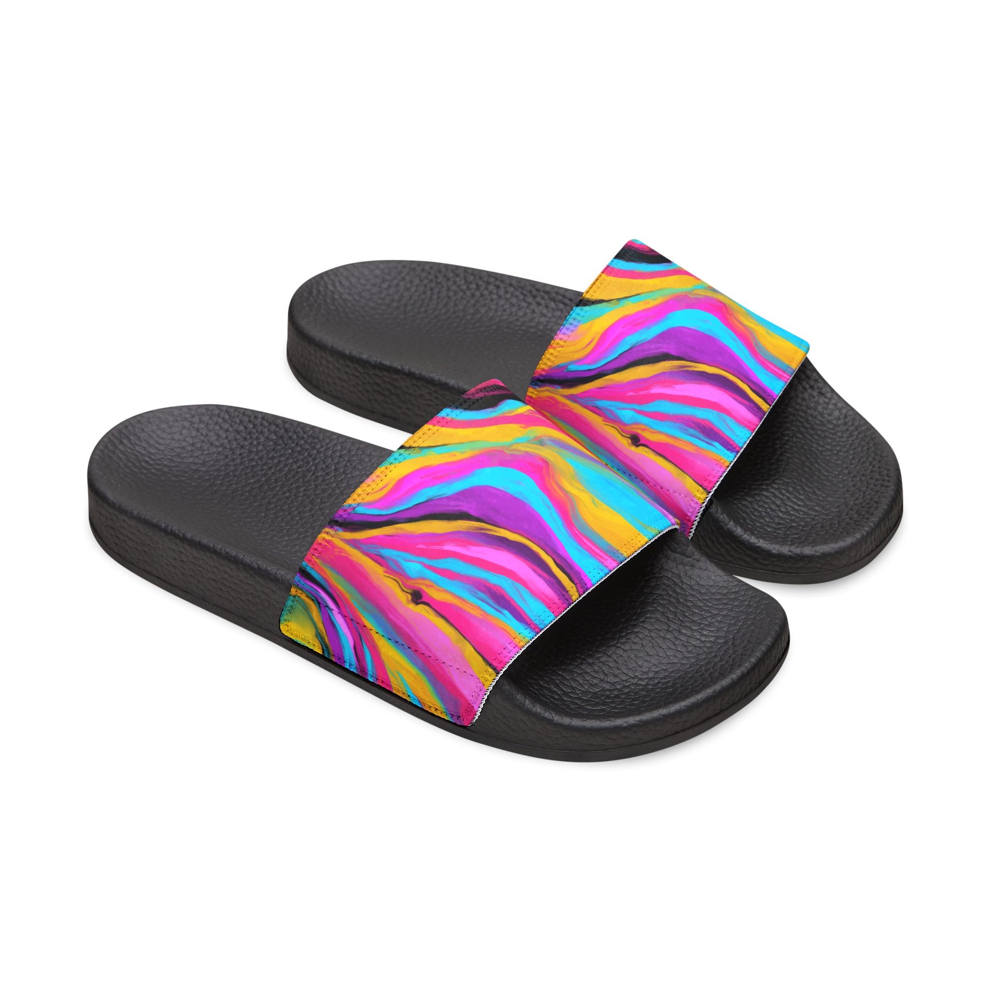 Colorful Women's Wearable Sandals, Boho Slide Sandals, Comfortable Summer Footwear, Beach Outing Sandals, Gift for Her