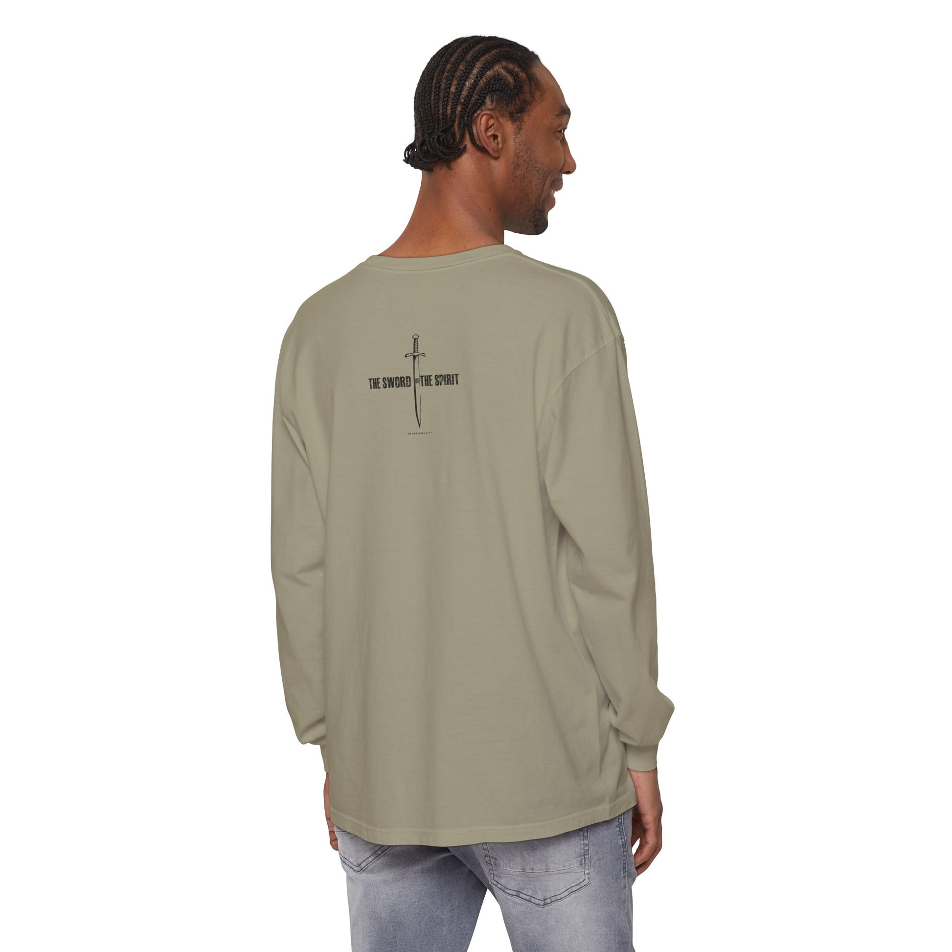 Christian Long Sleeve TShirt For Christian Mom Dad  For Christian Men Christian Shirt, Bible Verse T-Shirt, Religious Outfit, Retro Faith T Shirt, Christian Cross Graphic Tees, Jesus Shirt, Religious Gift Shirt Long Sleeve Tee Apparel Bible Verse Ephesian