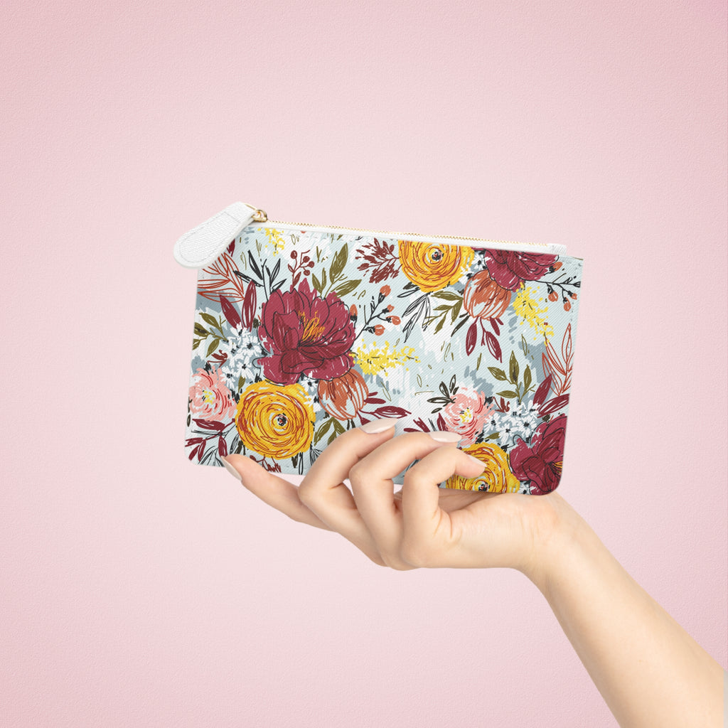 Elegant Floral Mini Clutch Bag Stylish Accessory for Every Occasion Modern Floral Print Mini Clutch Bag, Stylish Handbag, Travel Accessory, Gift for Her, Eco-Friendly Pouch, Festival Bag, Everyday Use