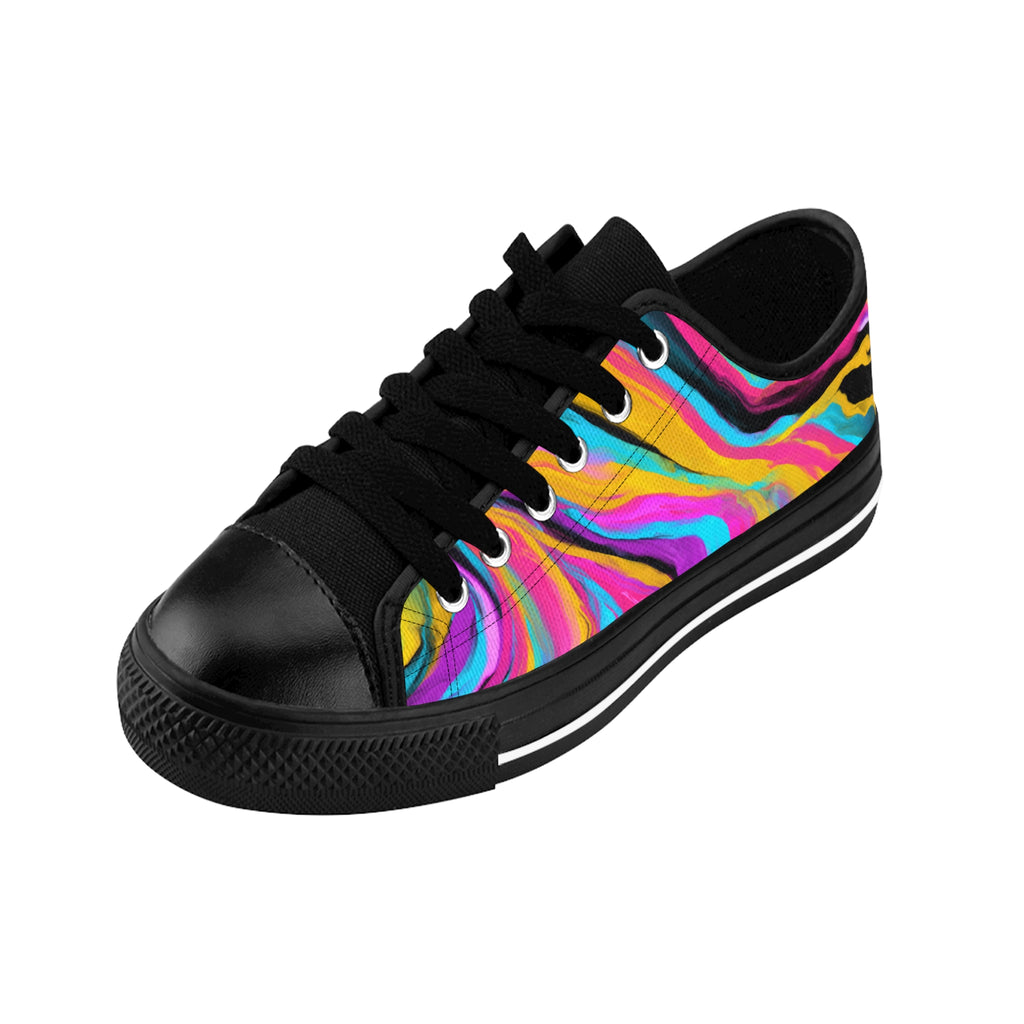 Vibrant Womens Sneakers Colorful Casual Footwear for Every Occasion, Trendy, Artistic, Gift for Her, Summer Shoes