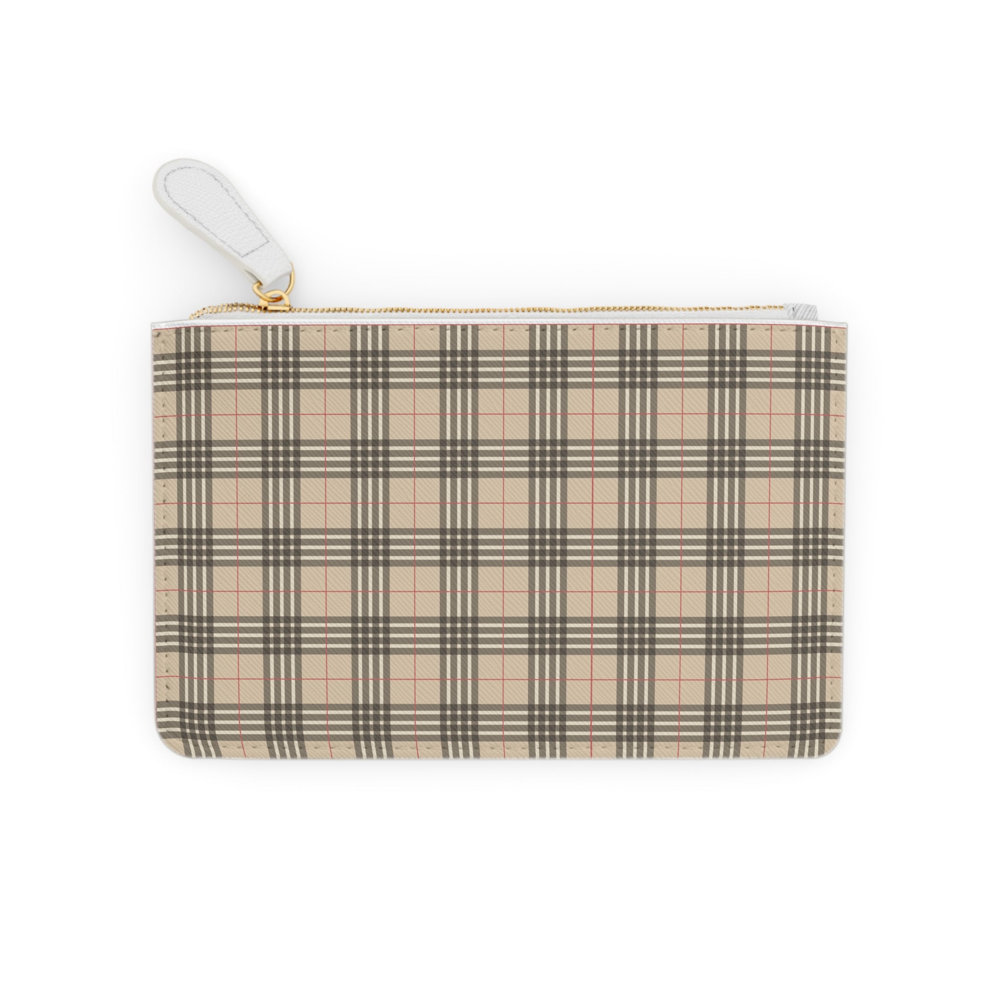 Luxury Mini Plaid Print Clutch Bag for Women Luxury Gift Purse Luxury Coin Purse Faux Leather Pouch Womens Wallet Key Pouch Key Purse
