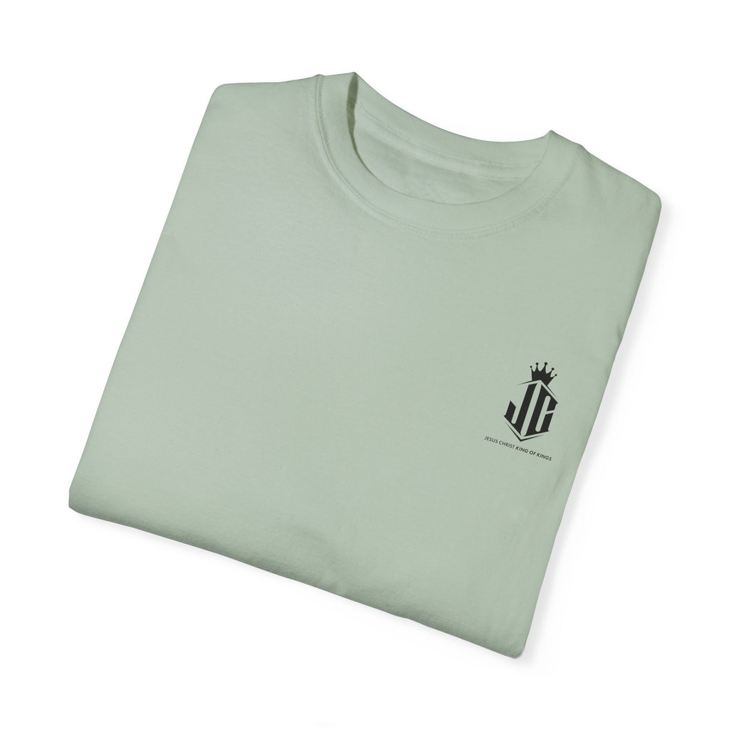 Unisex Garment-Dyed T-Shirt - Jesus Christ King of Kings Design Jesus Christ King of Kings T-Shirt | Faith-Based Unisex Apparel