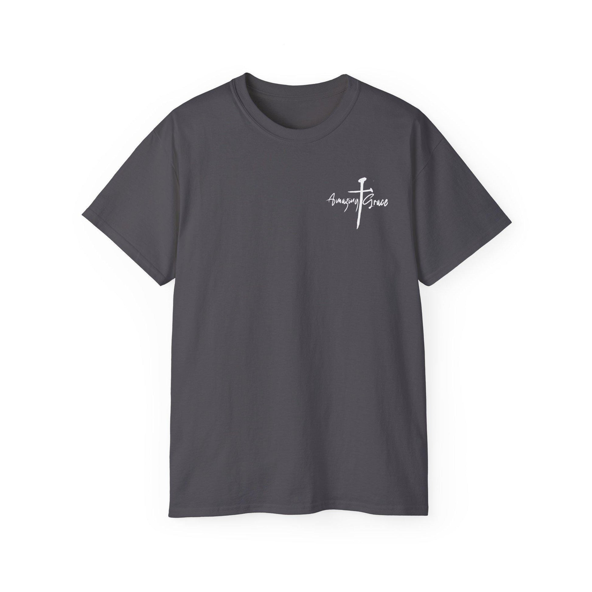 Christian Tshirt Christian Men Women Gift Cotton Tee Apparel T-Shirt Amazing Grace Tee
