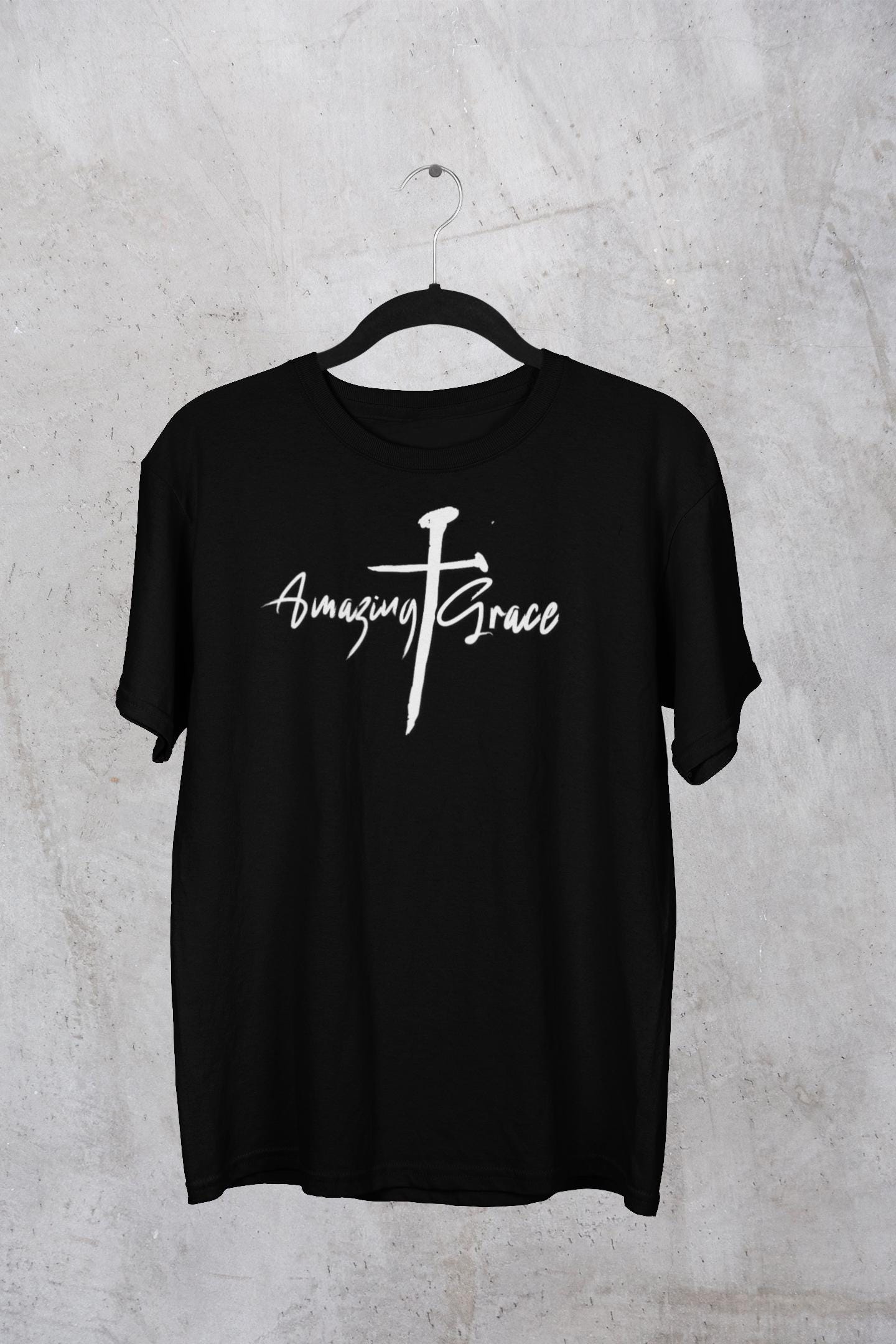 Unisex Amazing Grace T-Shirt For Men Women For Christian Men Women Tee Gift Apparel Bible Verse Tshirt