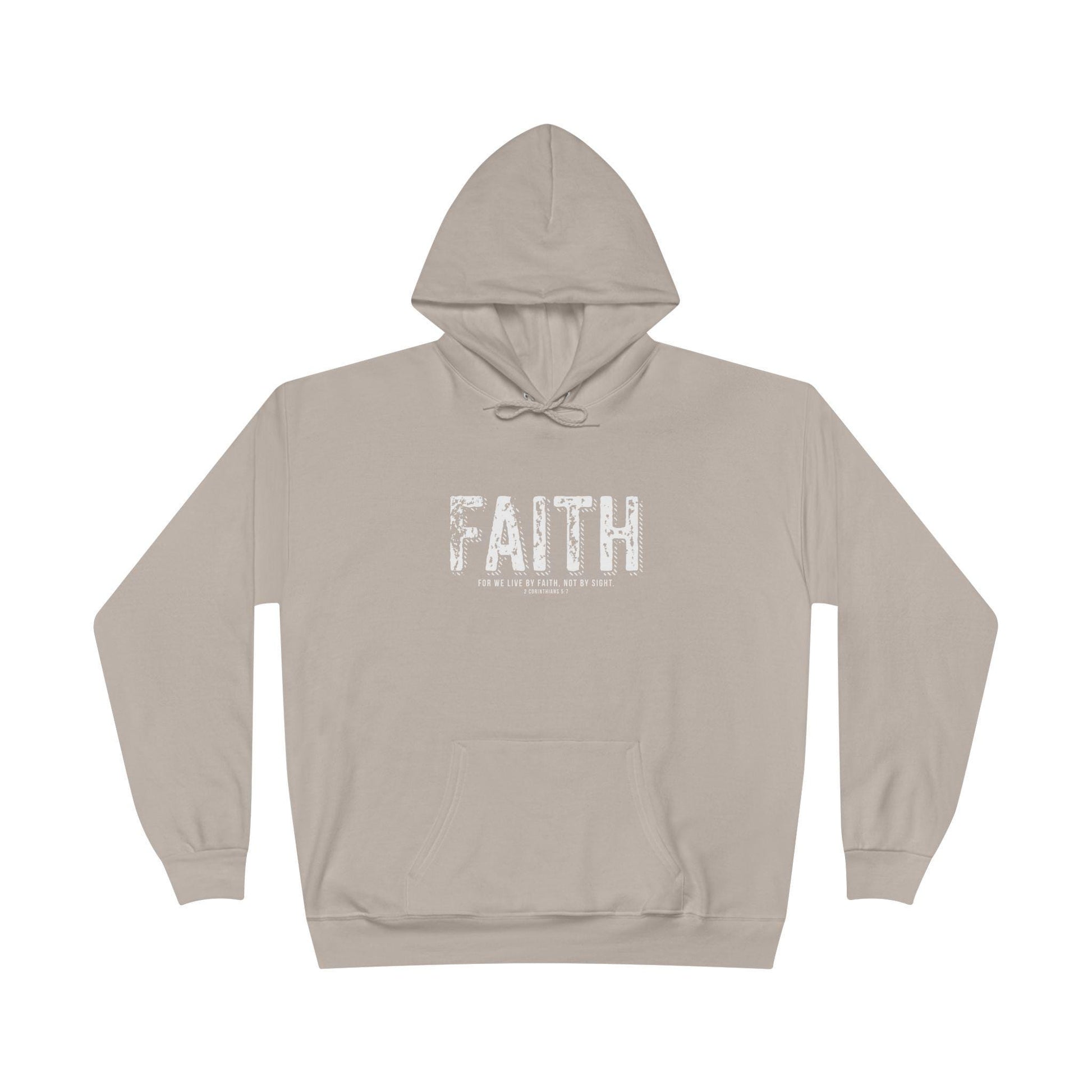 Christian Pullover Hoodie For Christian Men Women Pullover Hoodie Sweatshirt Christian Apparel For We Live By Faith Bible Verse