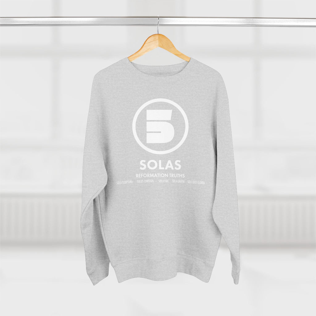 Sweatshirt Modern Design For Christian Men Women Crewneck Sweatshirt Clothing Design Apparel For Gift Men Women Five Solas Graphic