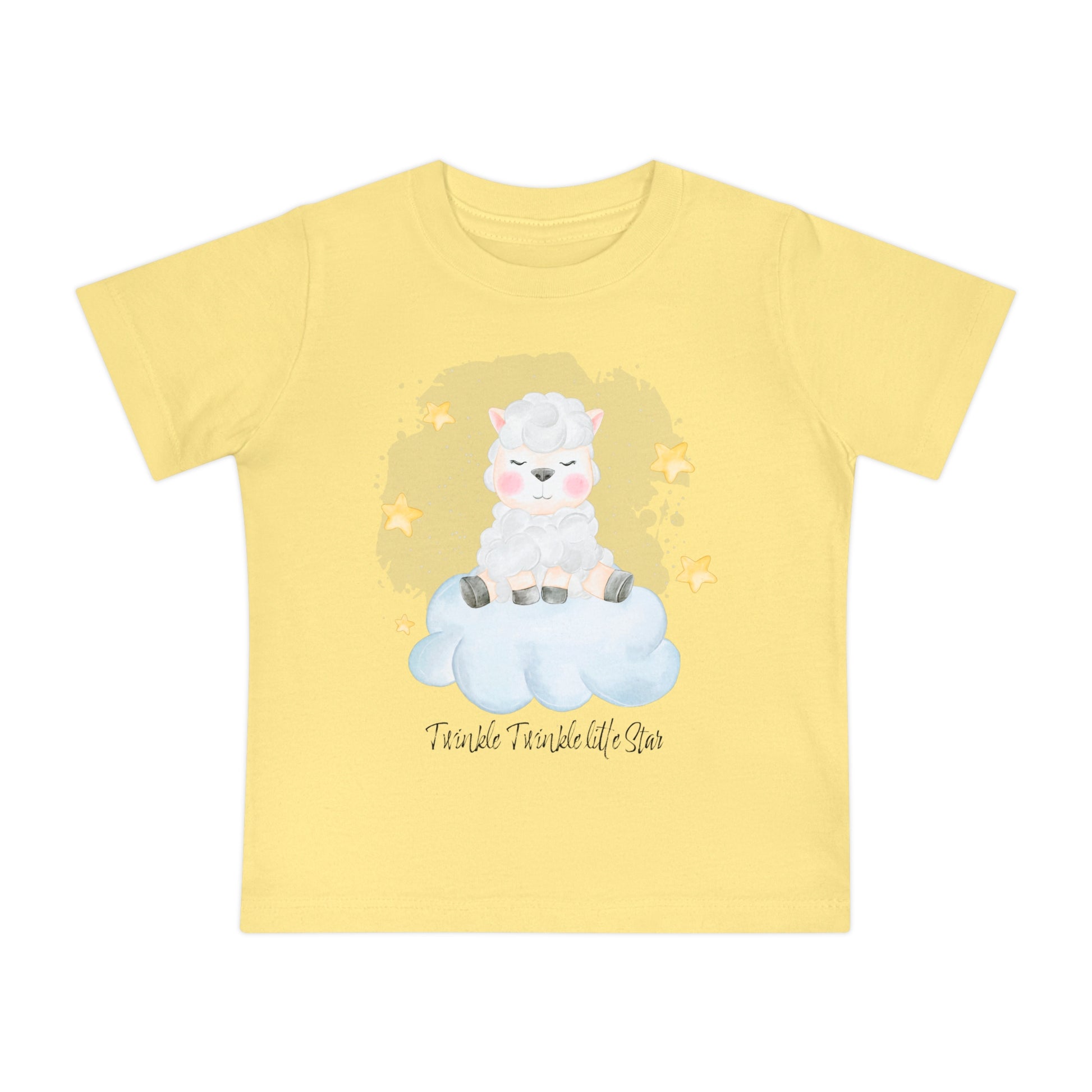 Cute Baby Short Sleeve T-Shirt  'Twinkle Twinkle Little Star' Design Tshirt Baby Gift or Shower