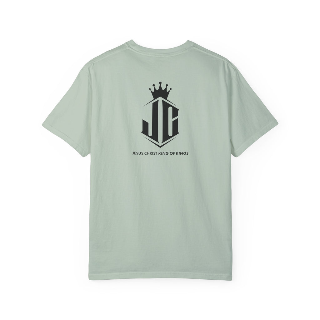 Unisex Garment-Dyed T-Shirt - Jesus Christ King of Kings Design Jesus Christ King of Kings T-Shirt | Faith-Based Unisex Apparel