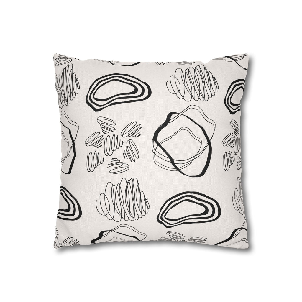 Abstract Line Art Pillowcase Modern Home Decor, Stylish Throw Cushion, Boho Accent Pillow, Gift for Housewarming, Minimalist Design